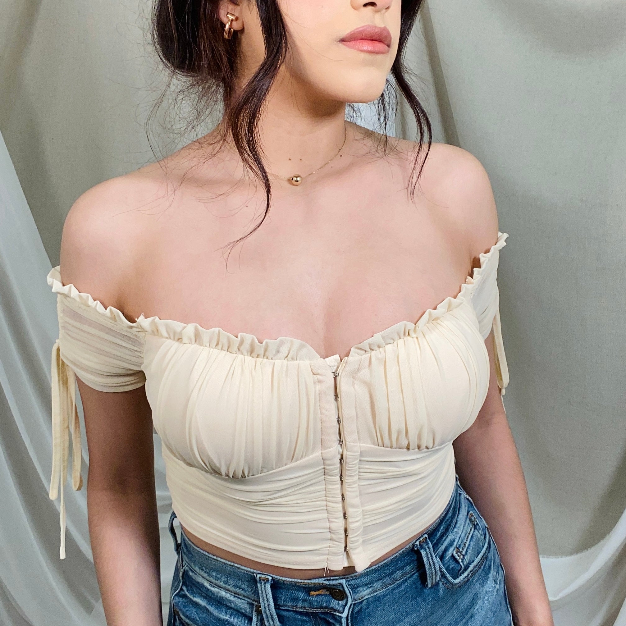 Daniella Corset Top (Ivory)