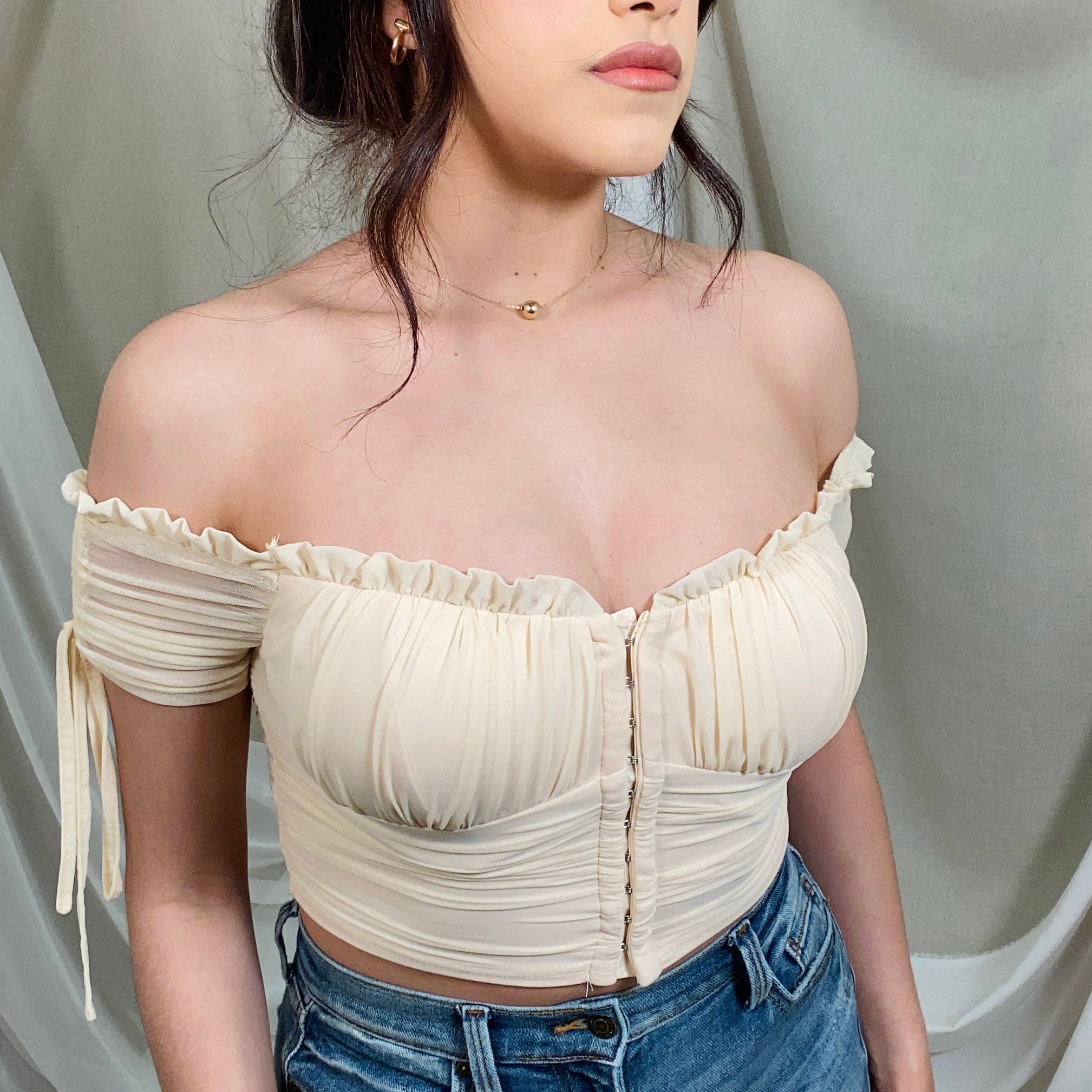 Daniella Corset Top (Ivory)