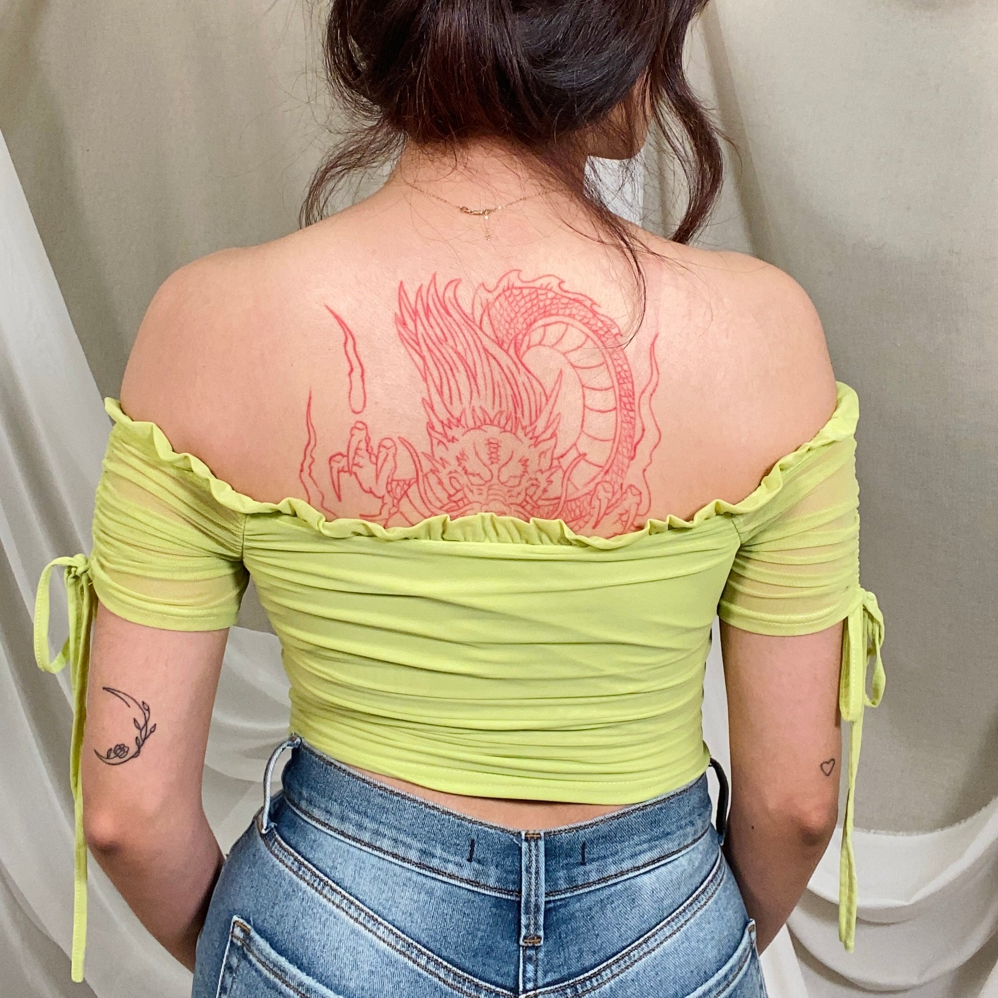 Daniella Corset Top (Lime)