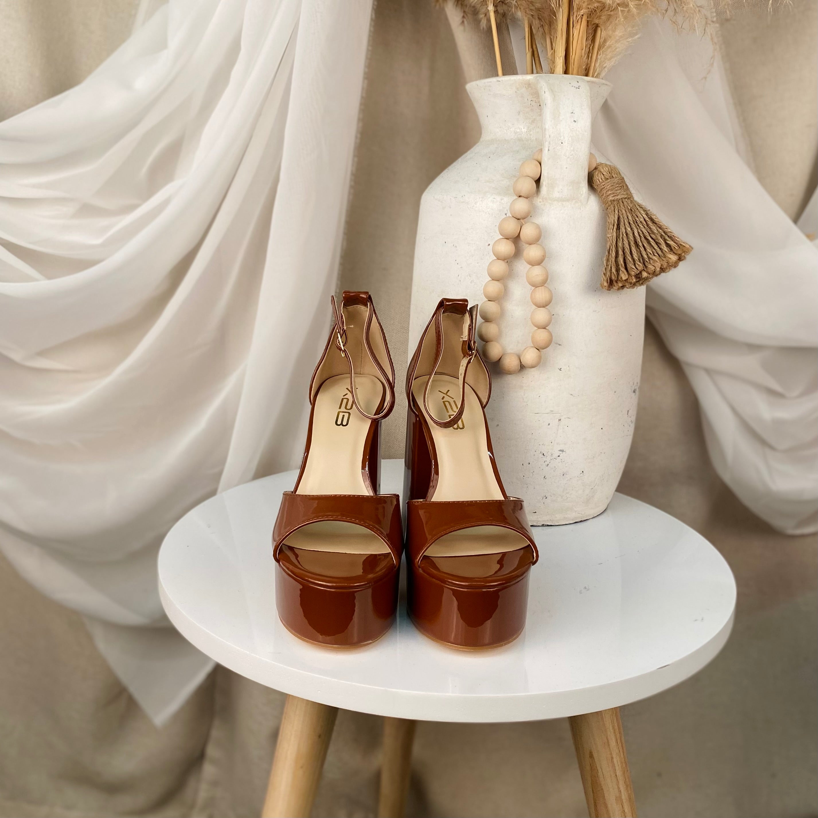 Ella Platform Heels (Tan)