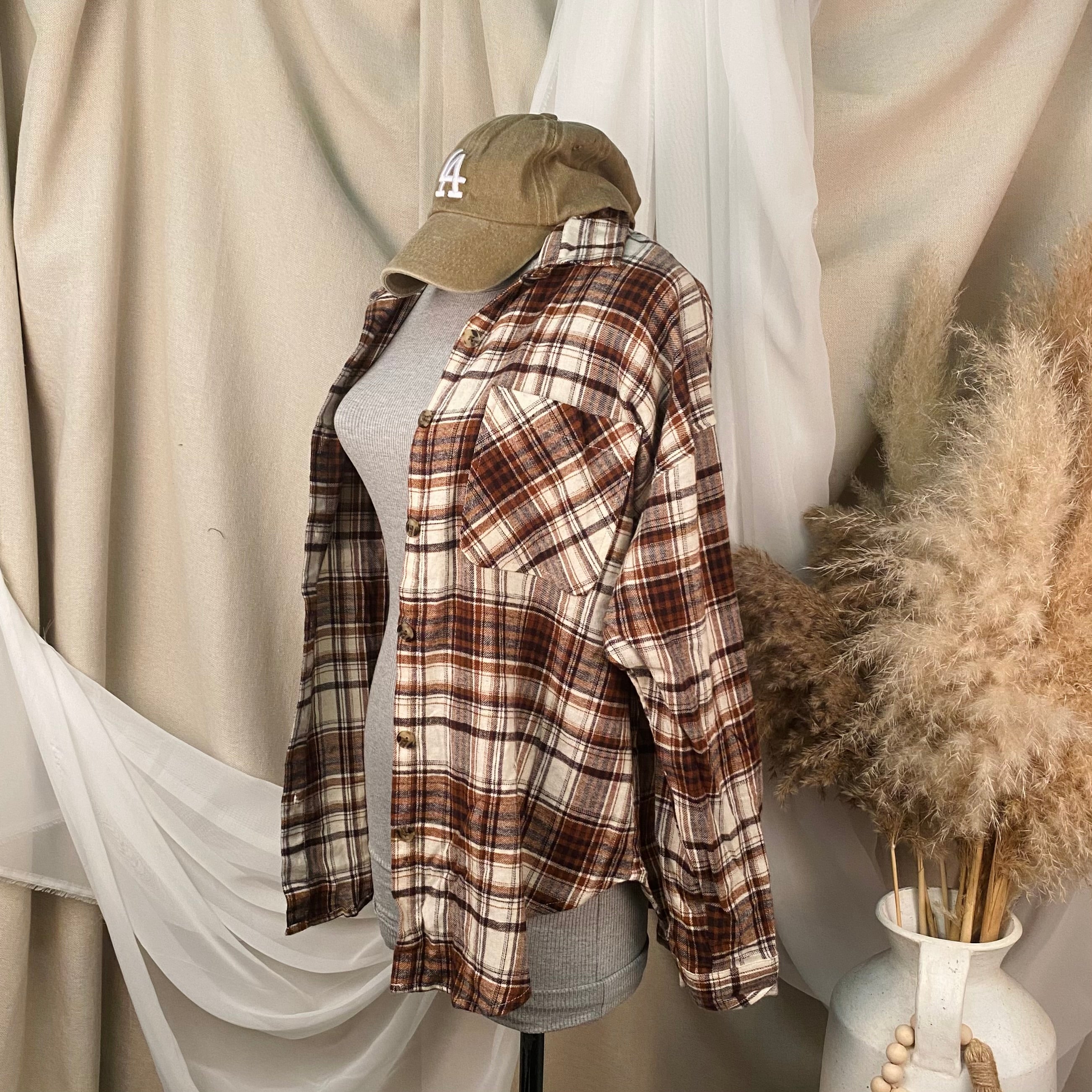 Zamir Oversize Flannel (Brown)