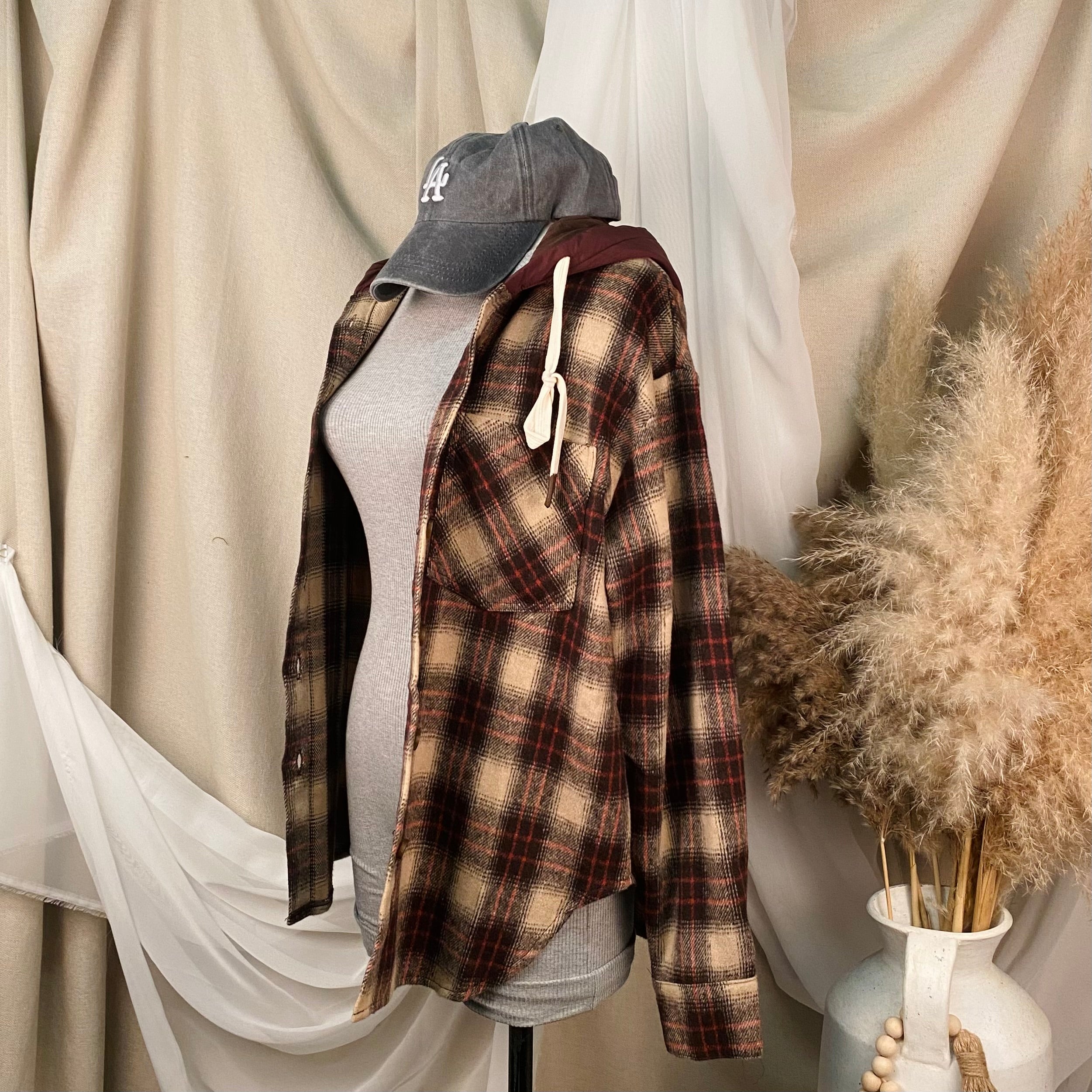 Oliver Oversize Flannel (Brown)
