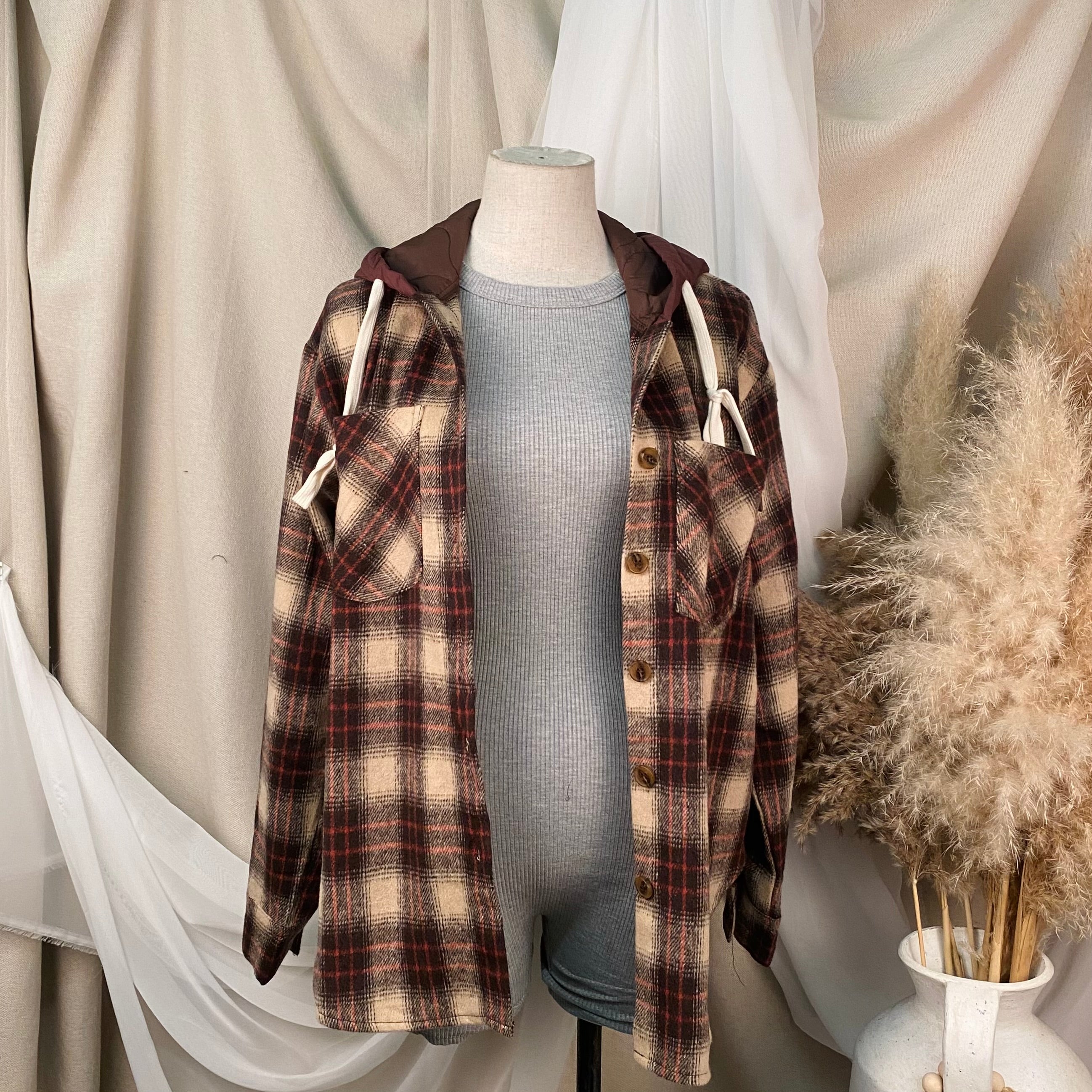 Oliver Oversize Flannel (Brown)