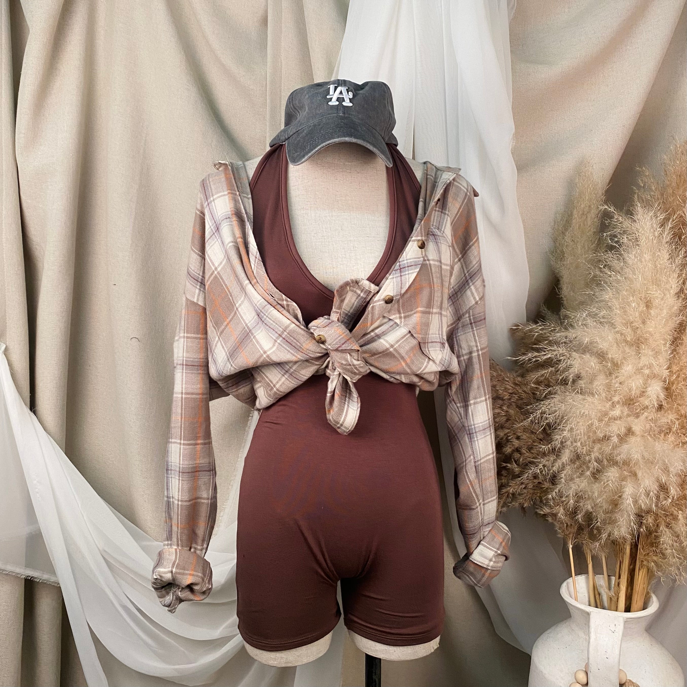 Christopher Oversize Flannel (Taupe)