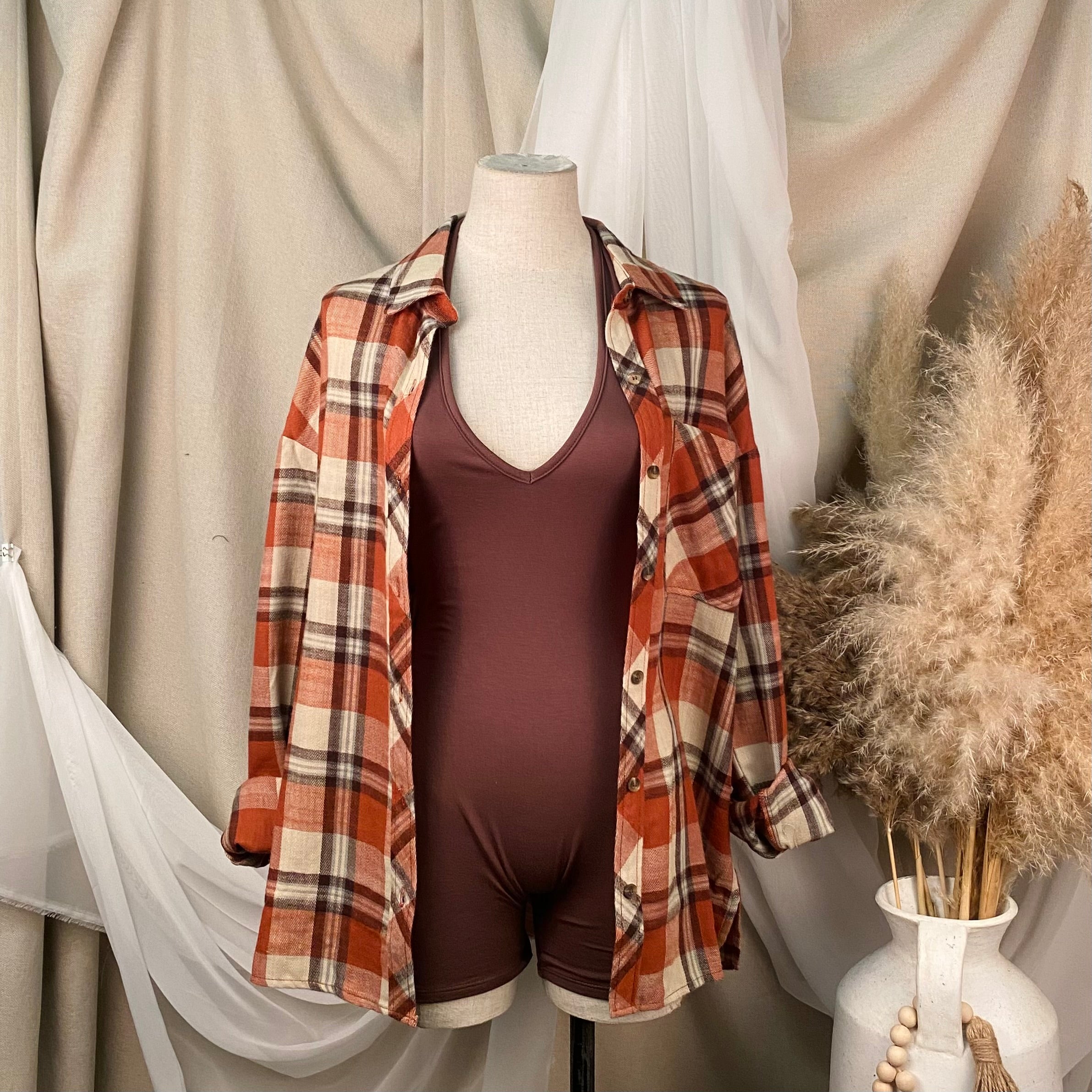 Janelle Flannel (Brick)