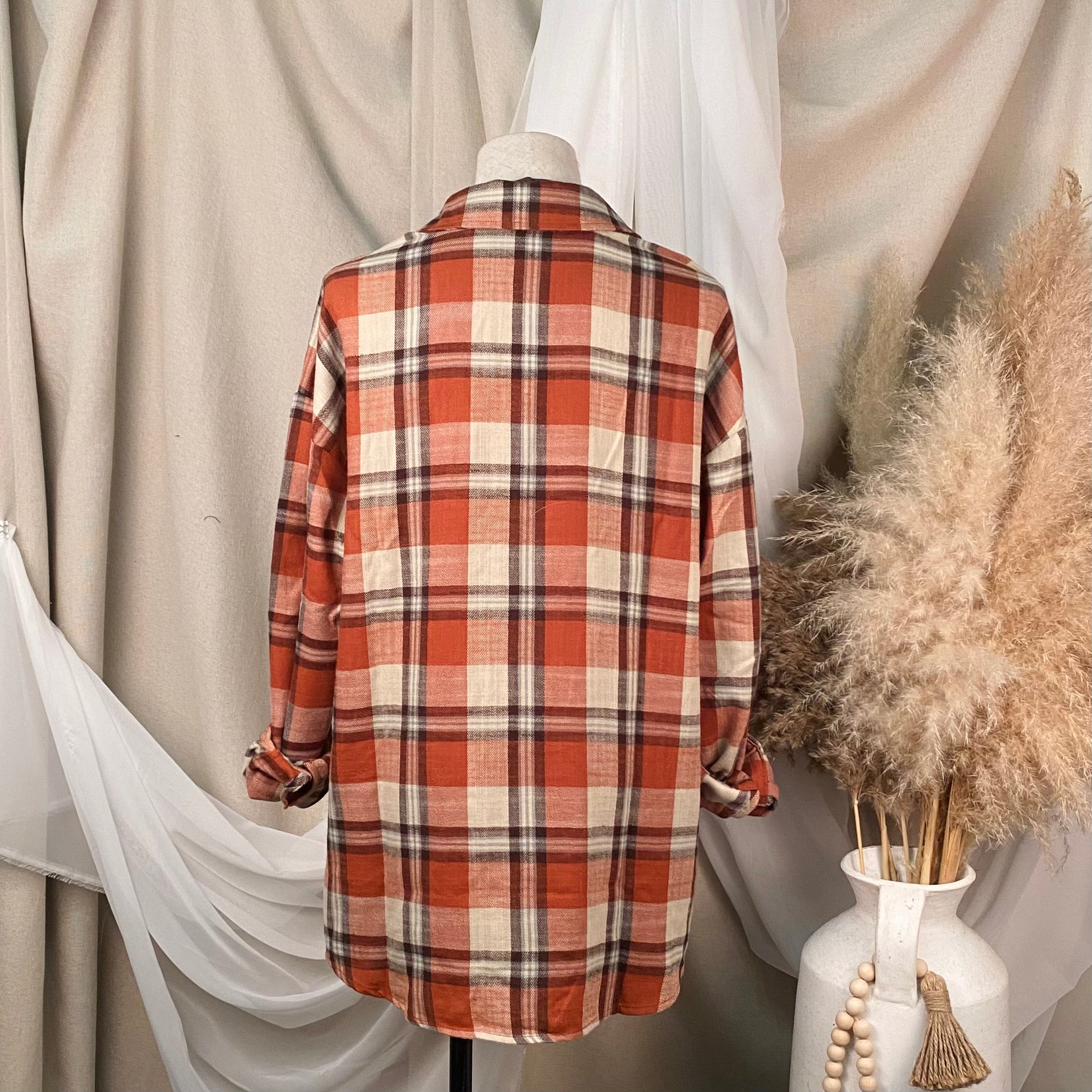 Janelle Flannel (Brick)