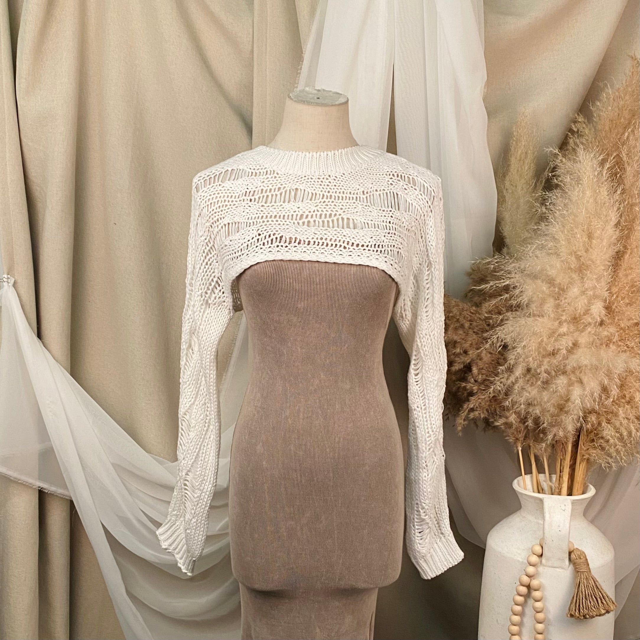 Tess Knit Top (White)