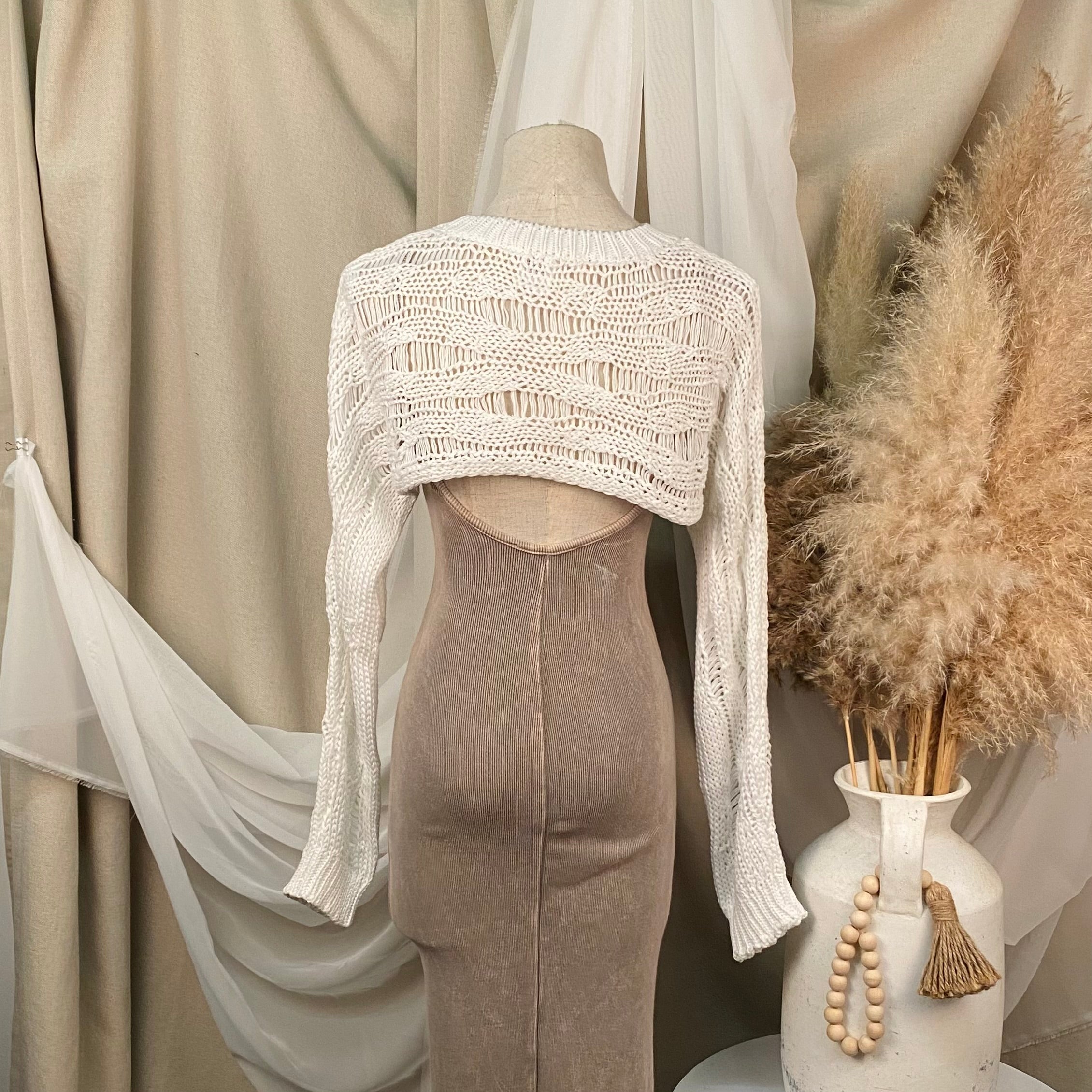 Tess Knit Top (White)