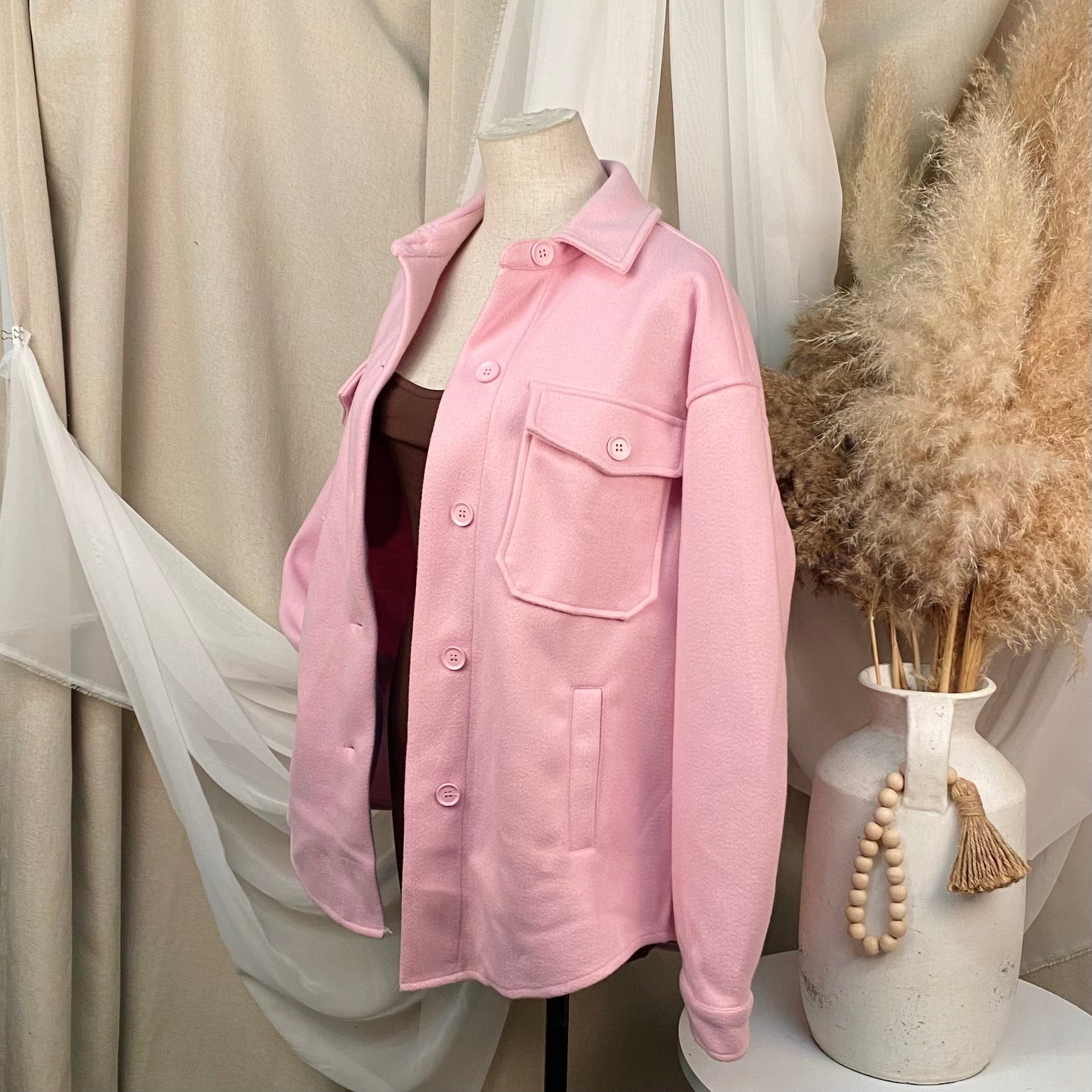 Elise Oversize Jacket (Blush)