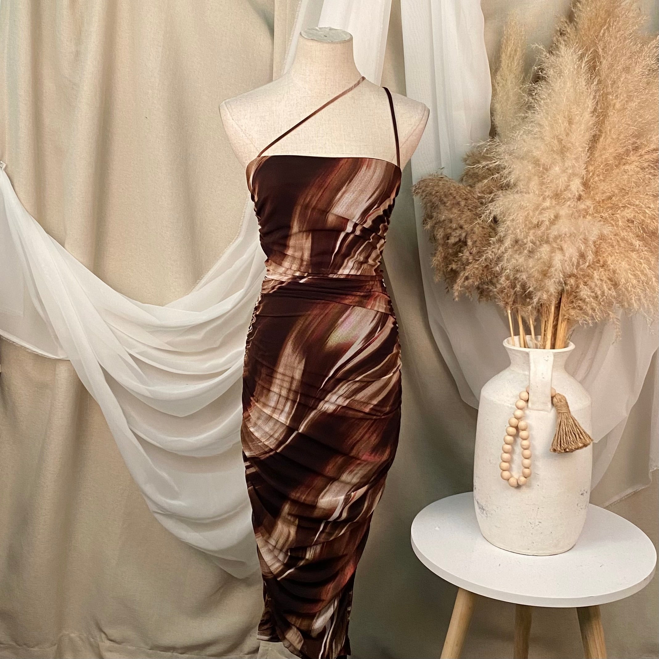 Annie Dress (Brown)