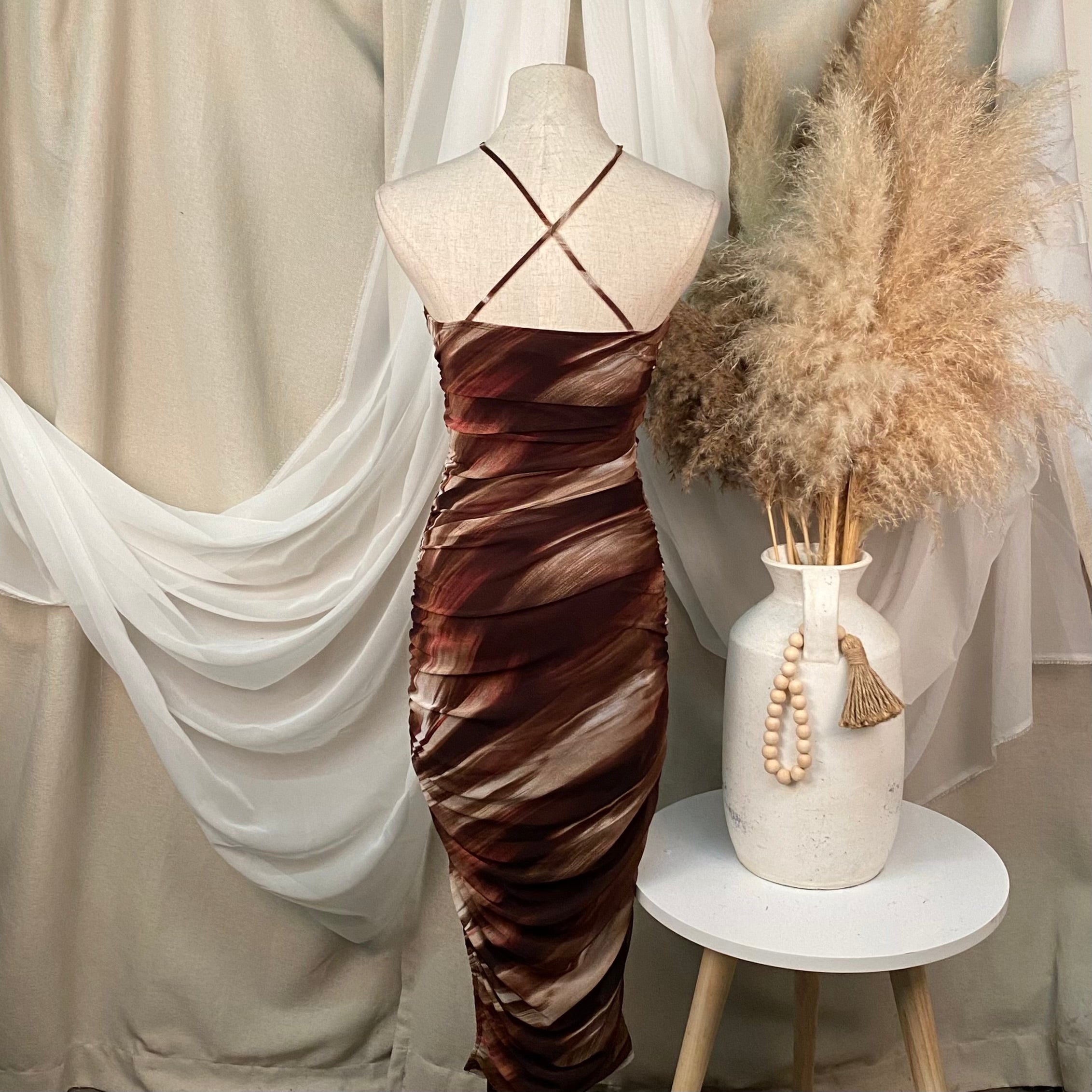 Annie Dress (Brown)