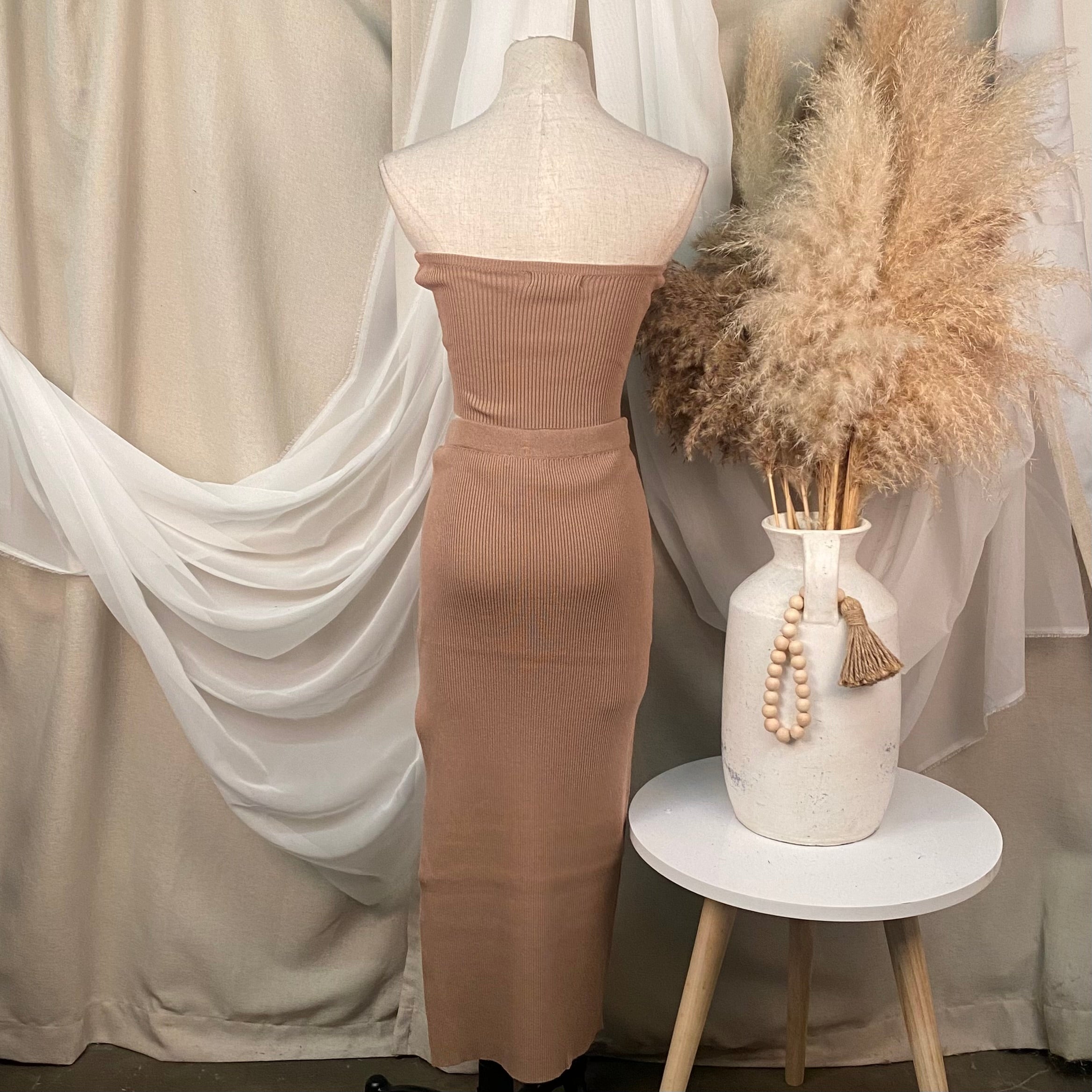 Nancy Skirt Set (Mocha)