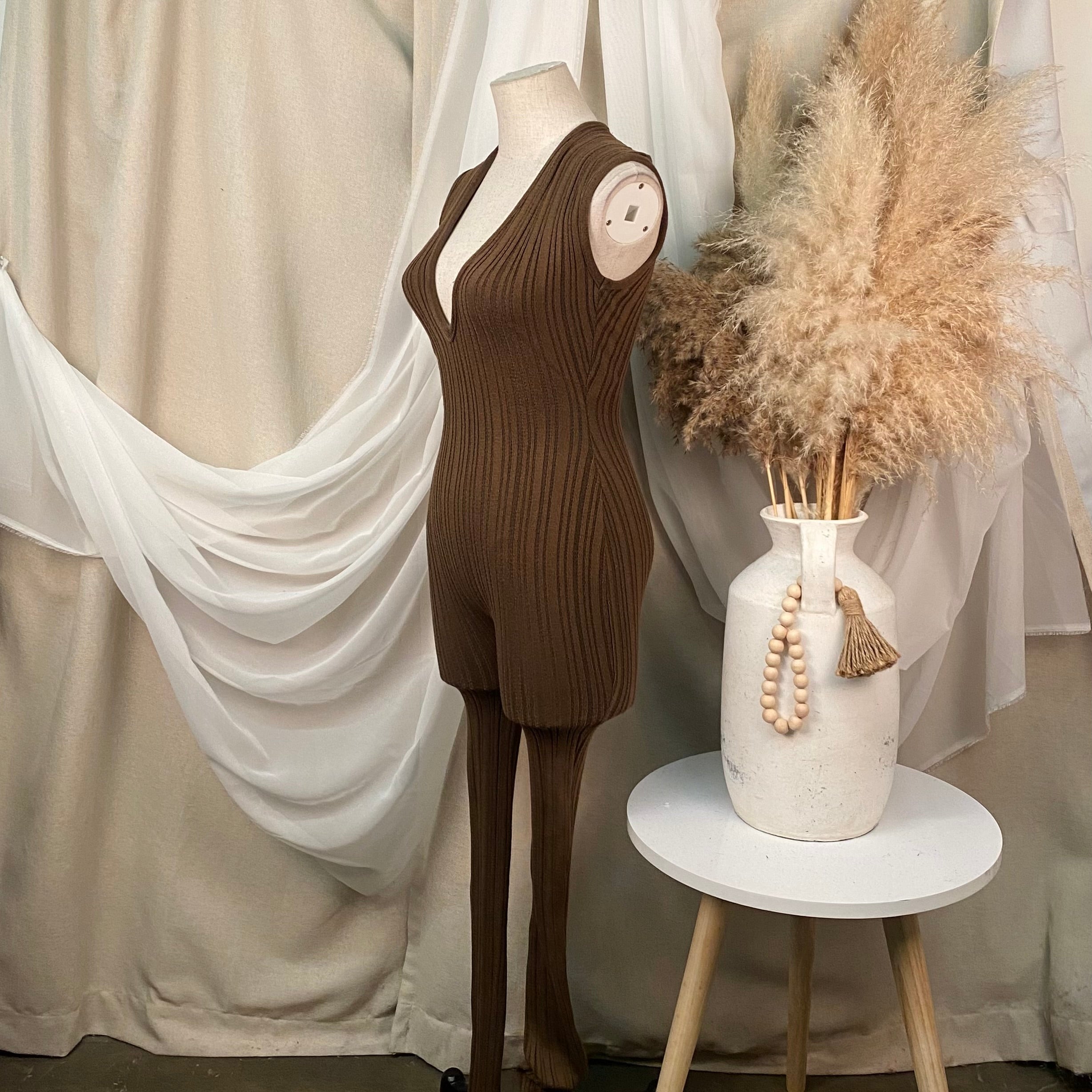 Luna Jumpsuit (Mocha)