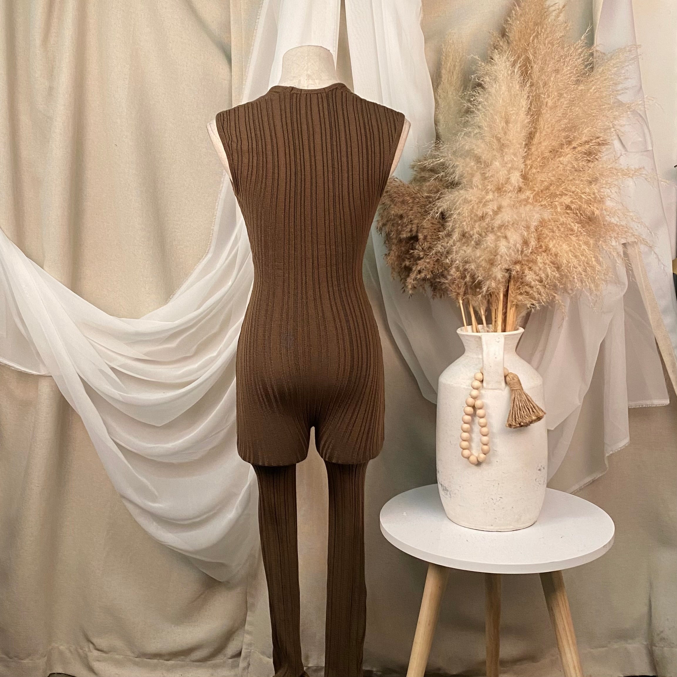 Luna Jumpsuit (Mocha)