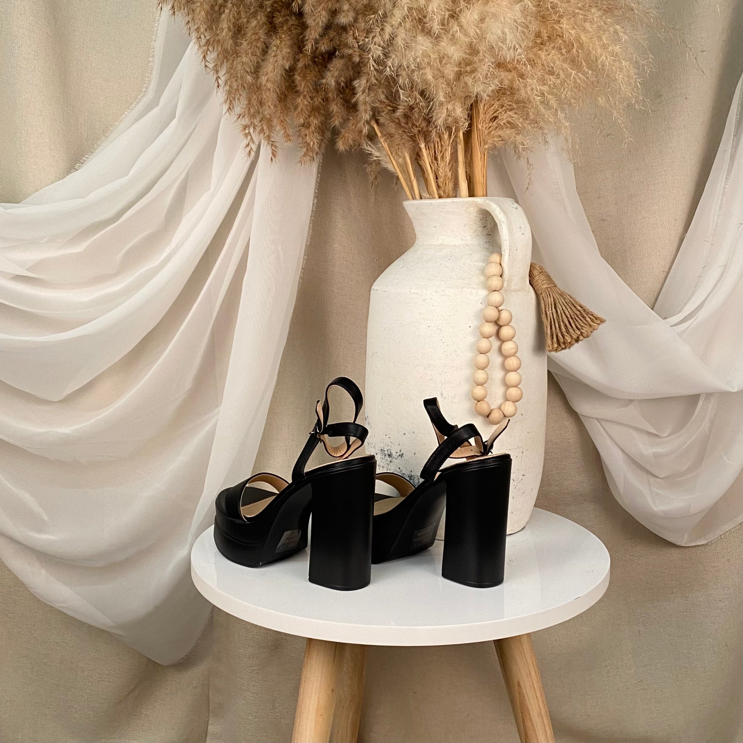 Diana Platform Heels (Black)