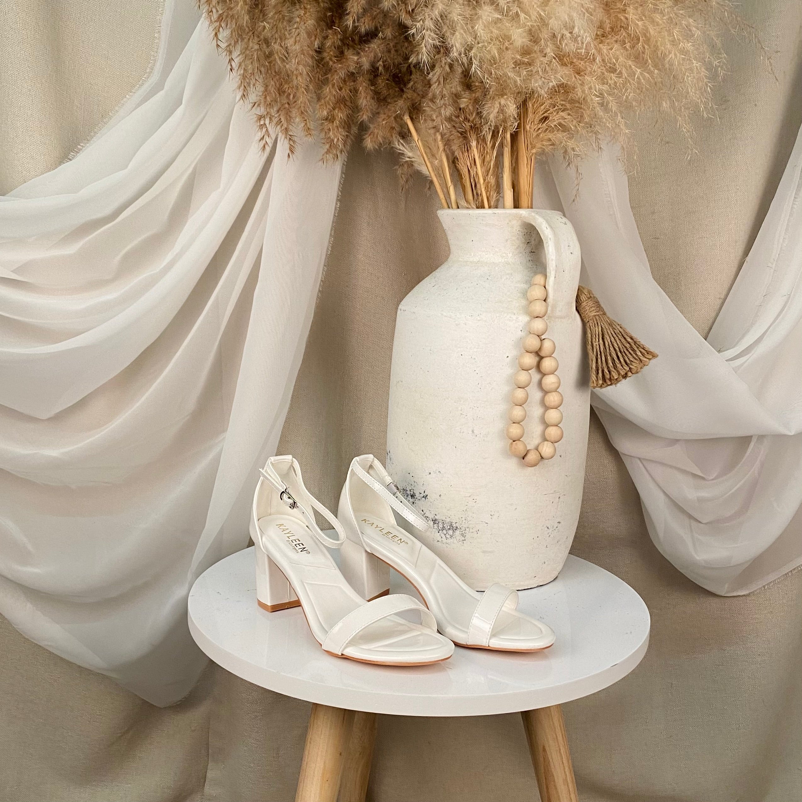 Dessie Heels (White)