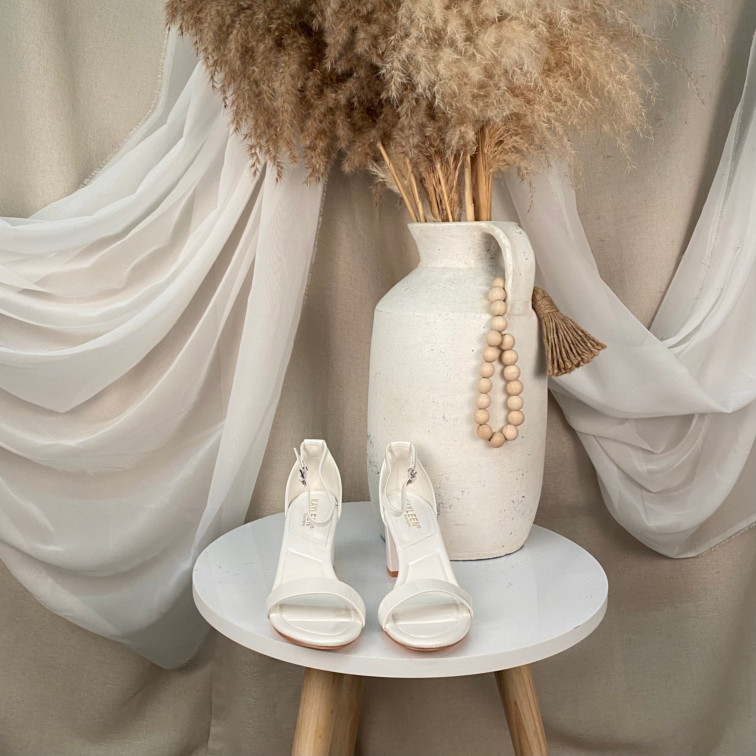 Dessie Heels (White)