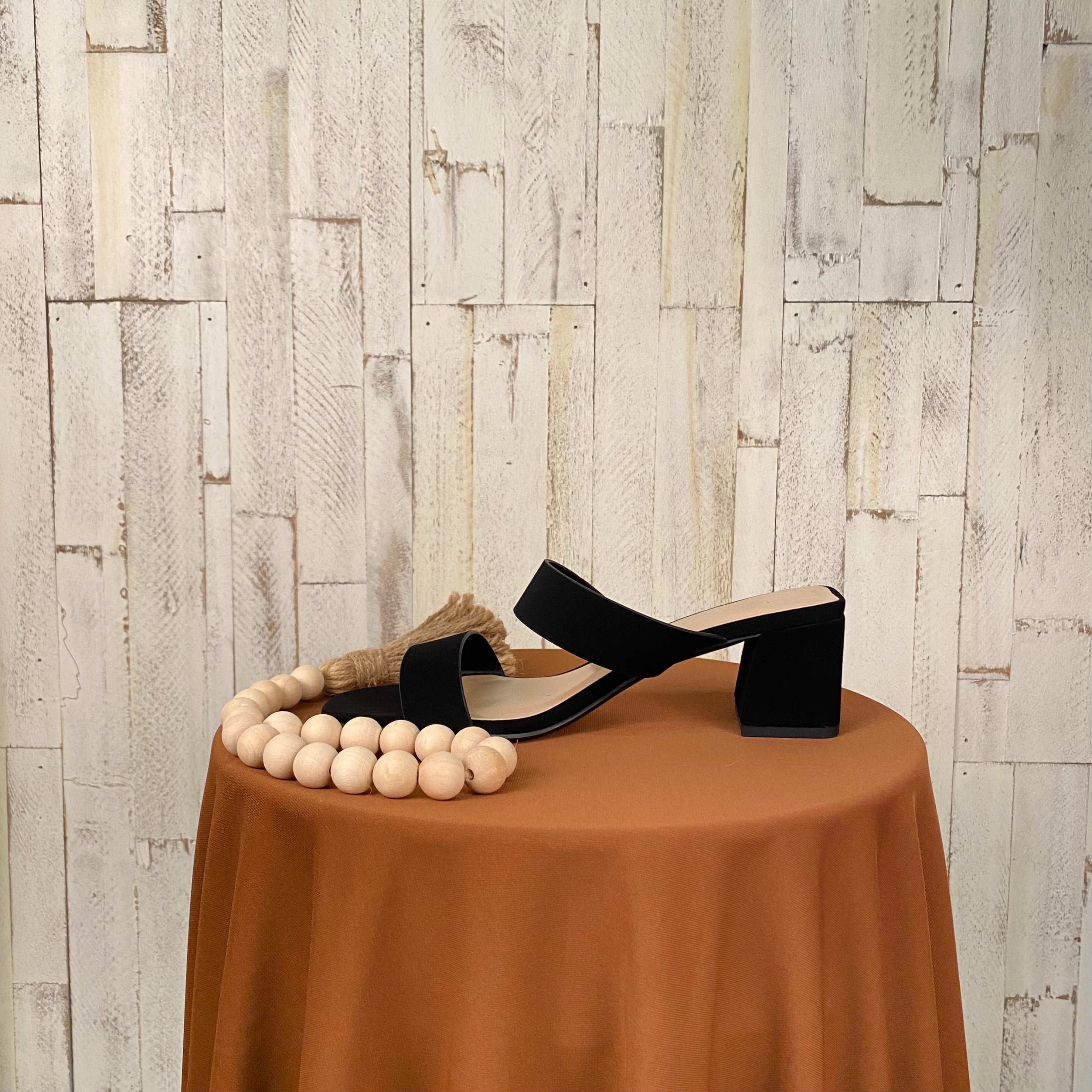 Lucie Heels (Suede Black)