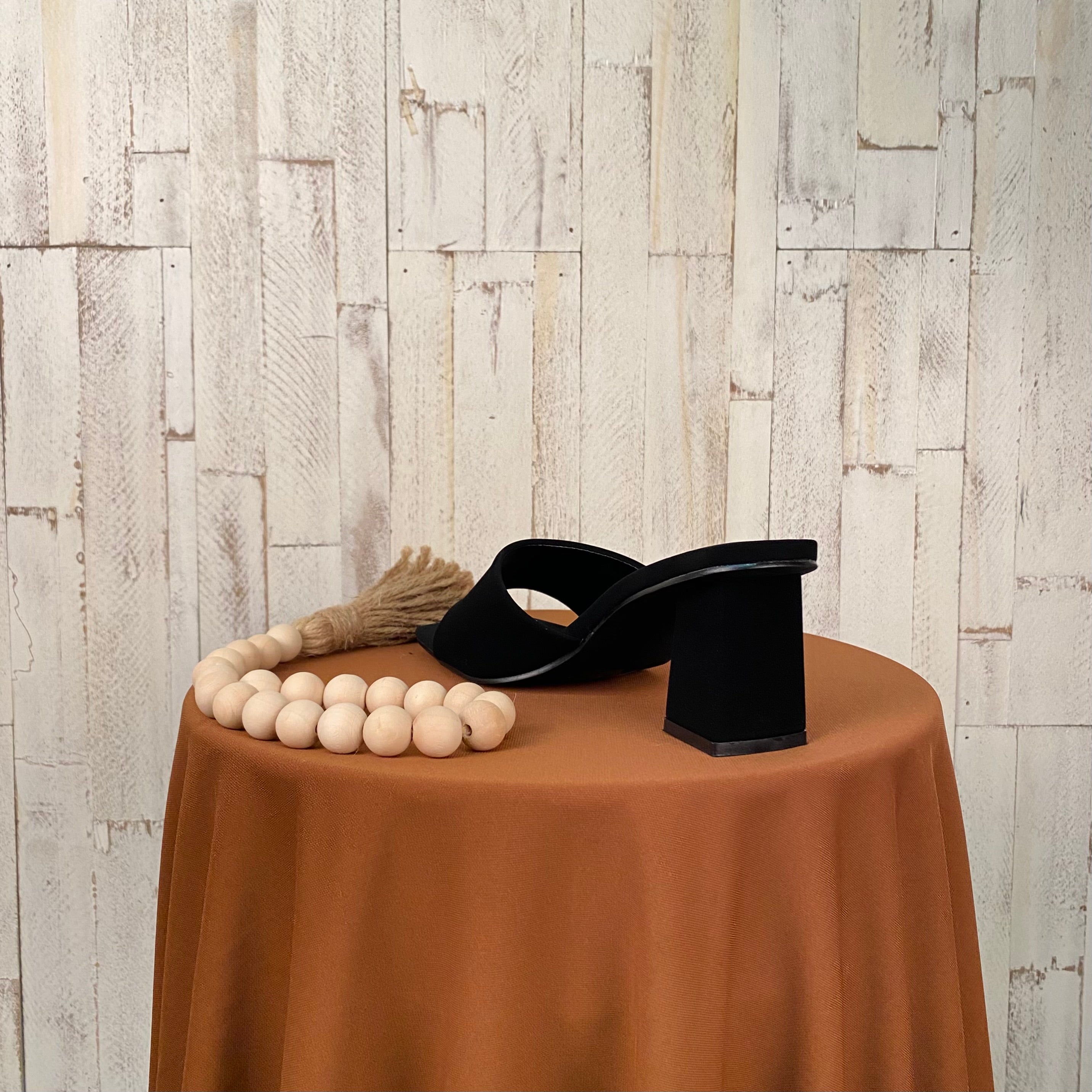 Melissa Heels (Suede BlacK)