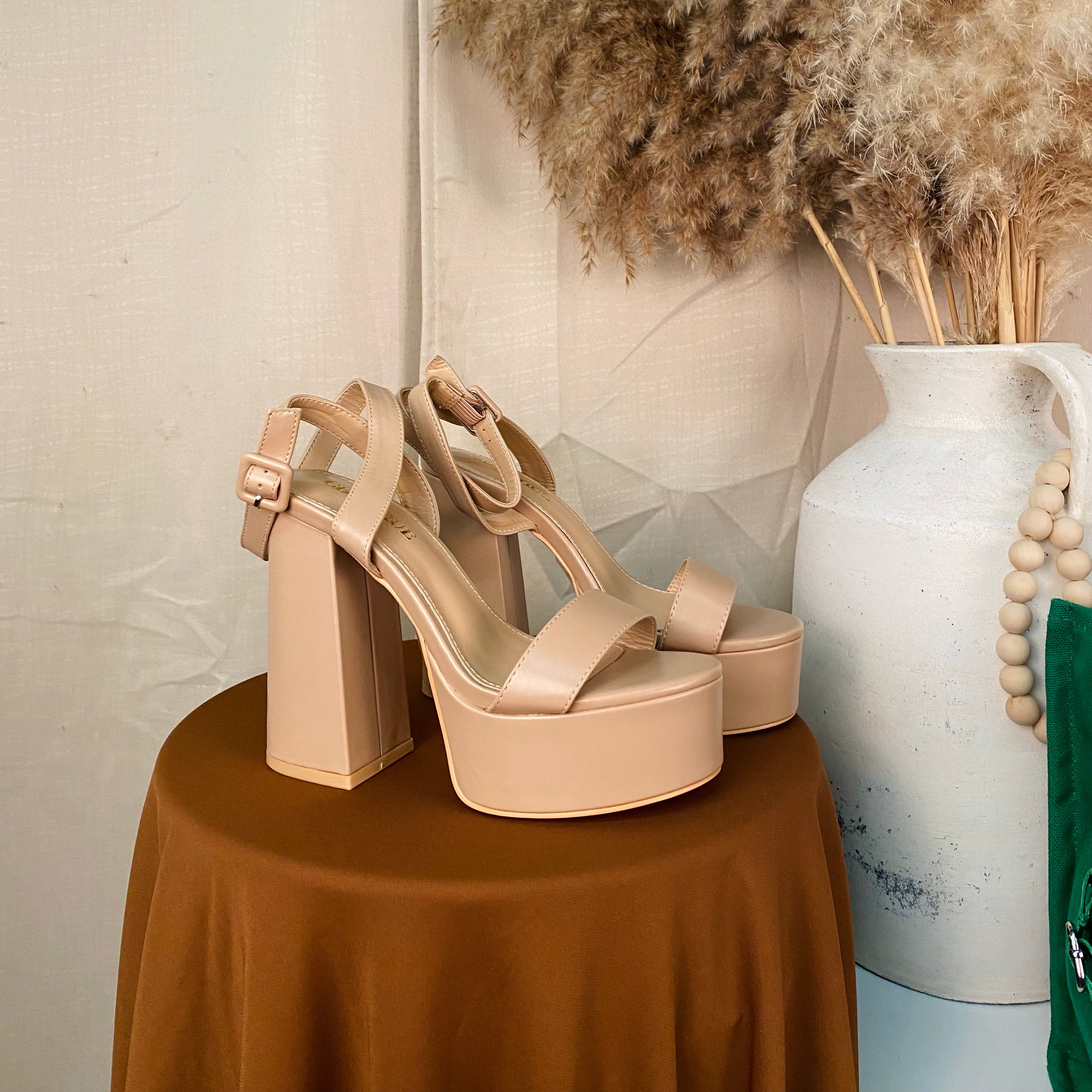 Lizbeth Platform Heels (Nude)