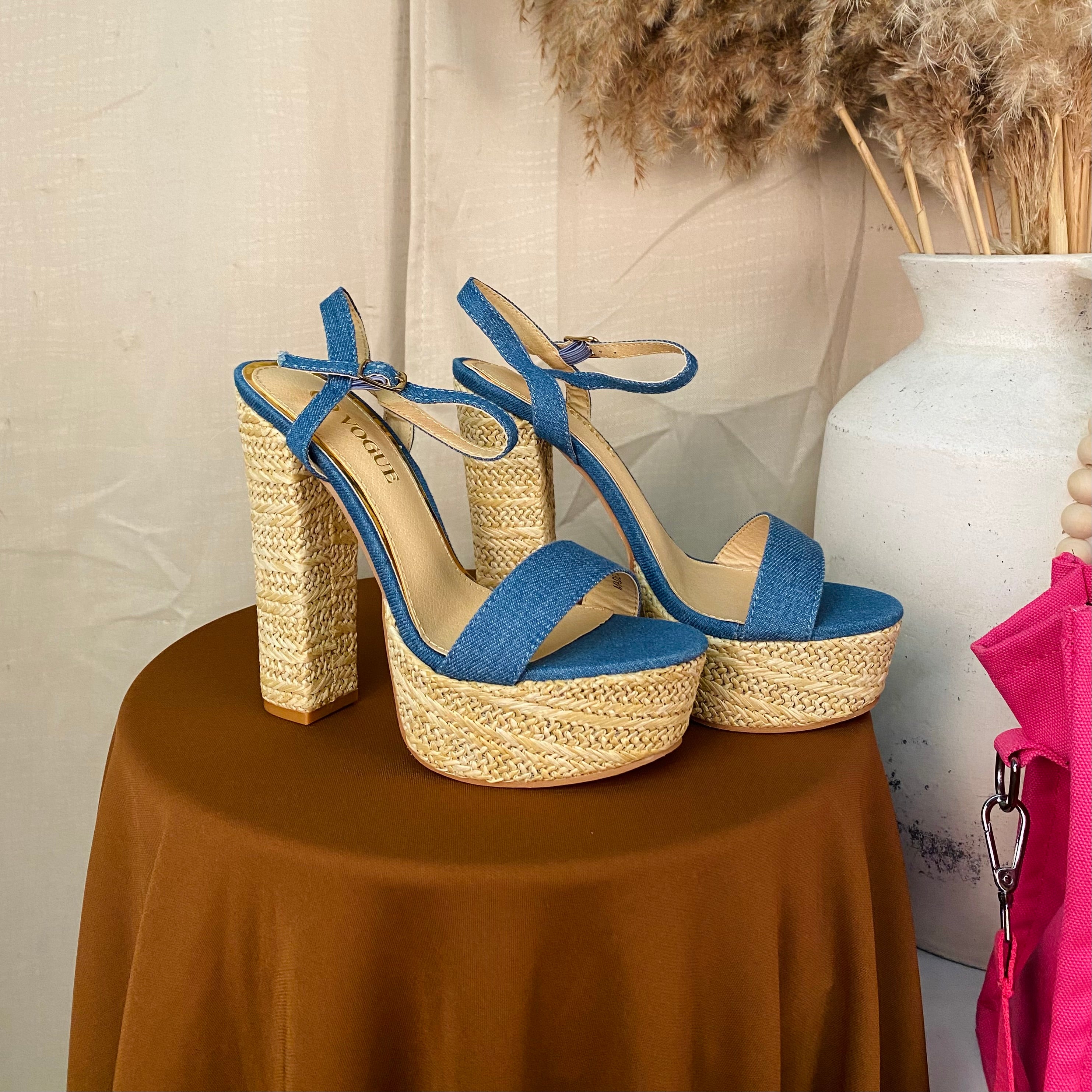 Sarahi Wedges (Denim)