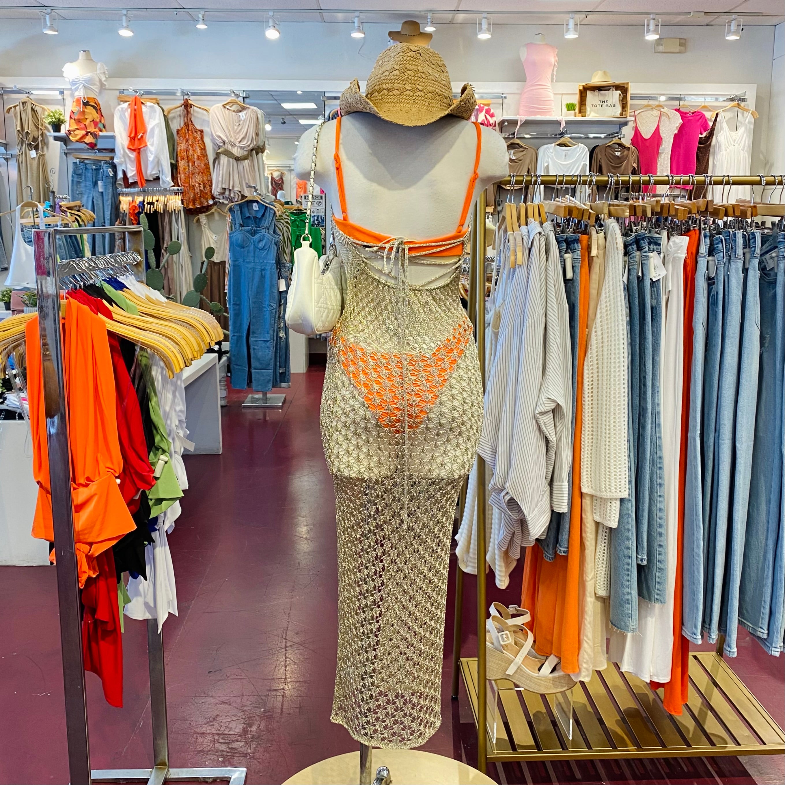Lizett Halter Cover Up (Gold)