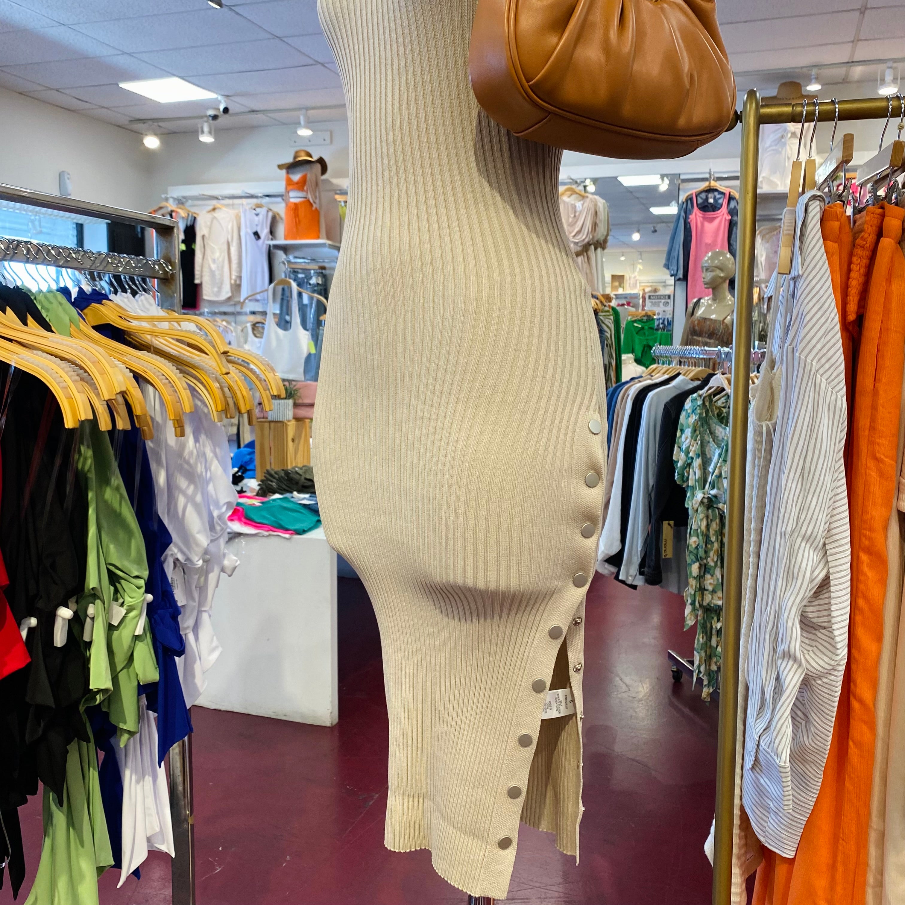 Brianna Dress (Taupe)