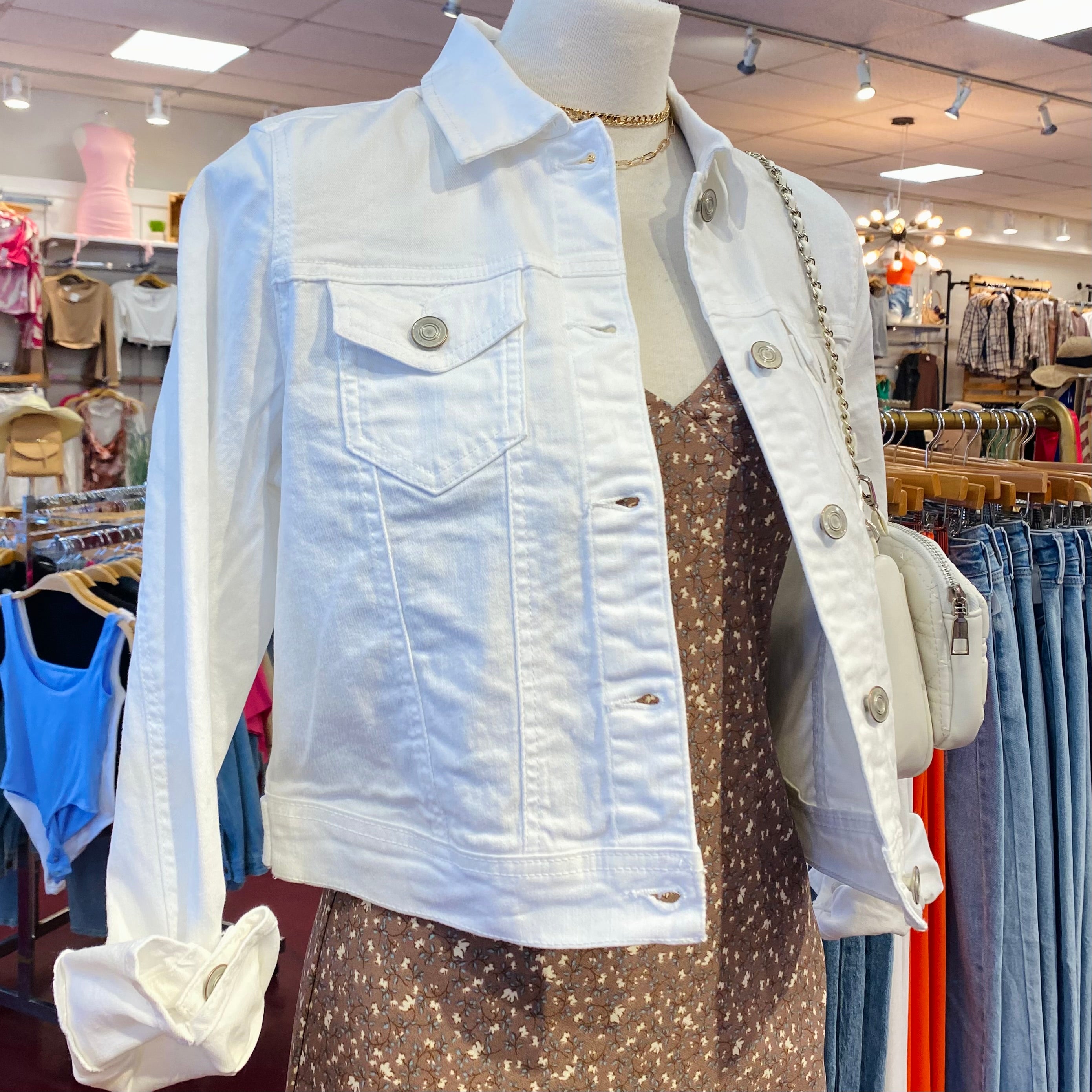 Weston Denim Jacket (White)