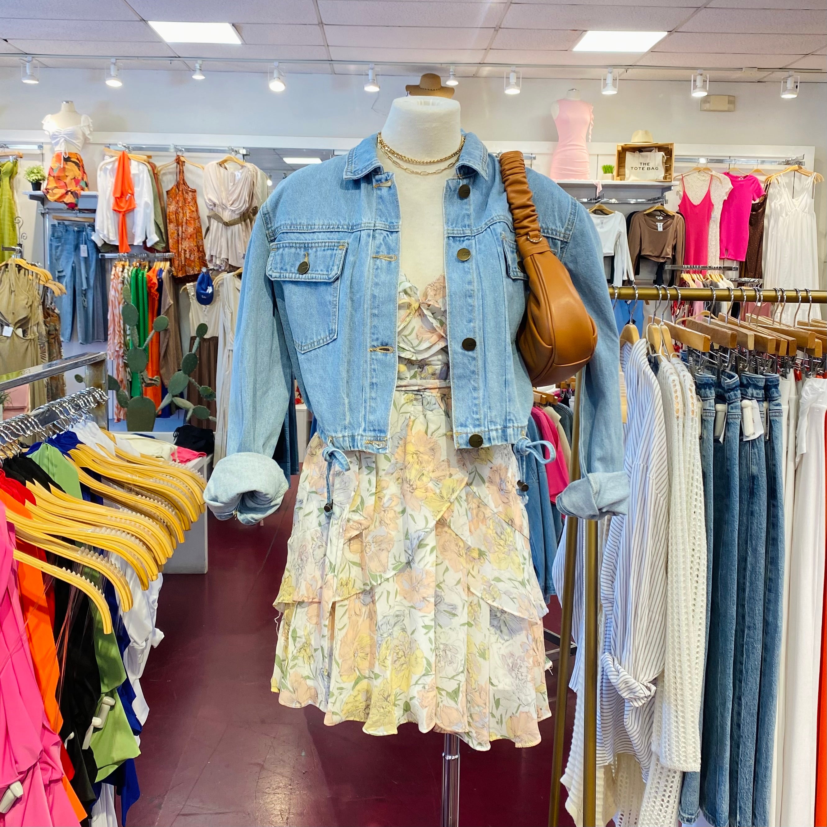 Angie Crop Denim Jacket (Med)