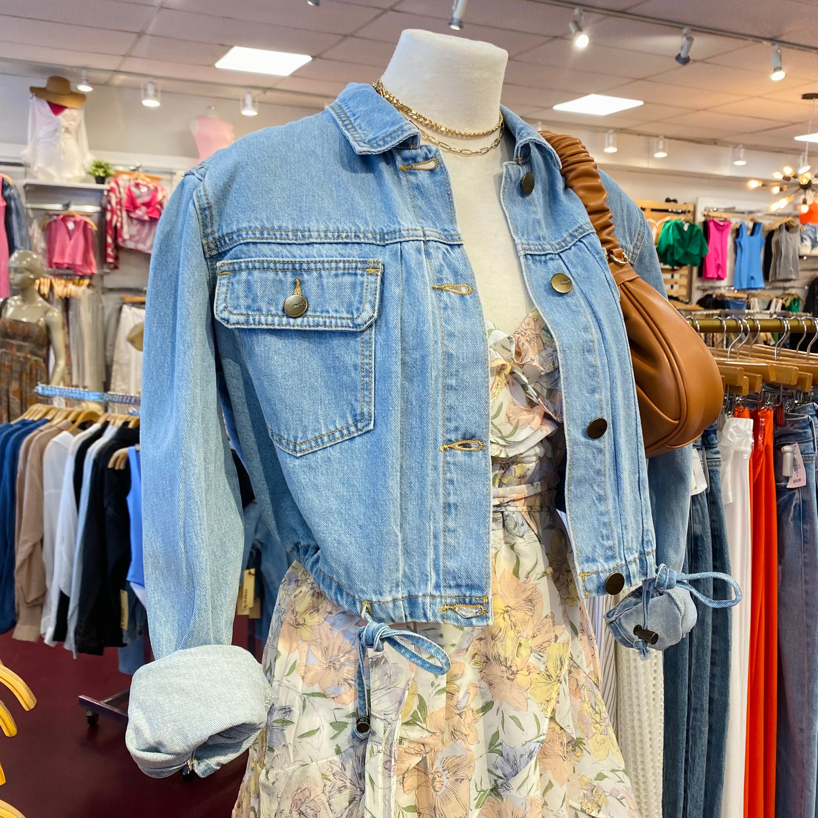 Angie Crop Denim Jacket (Med)