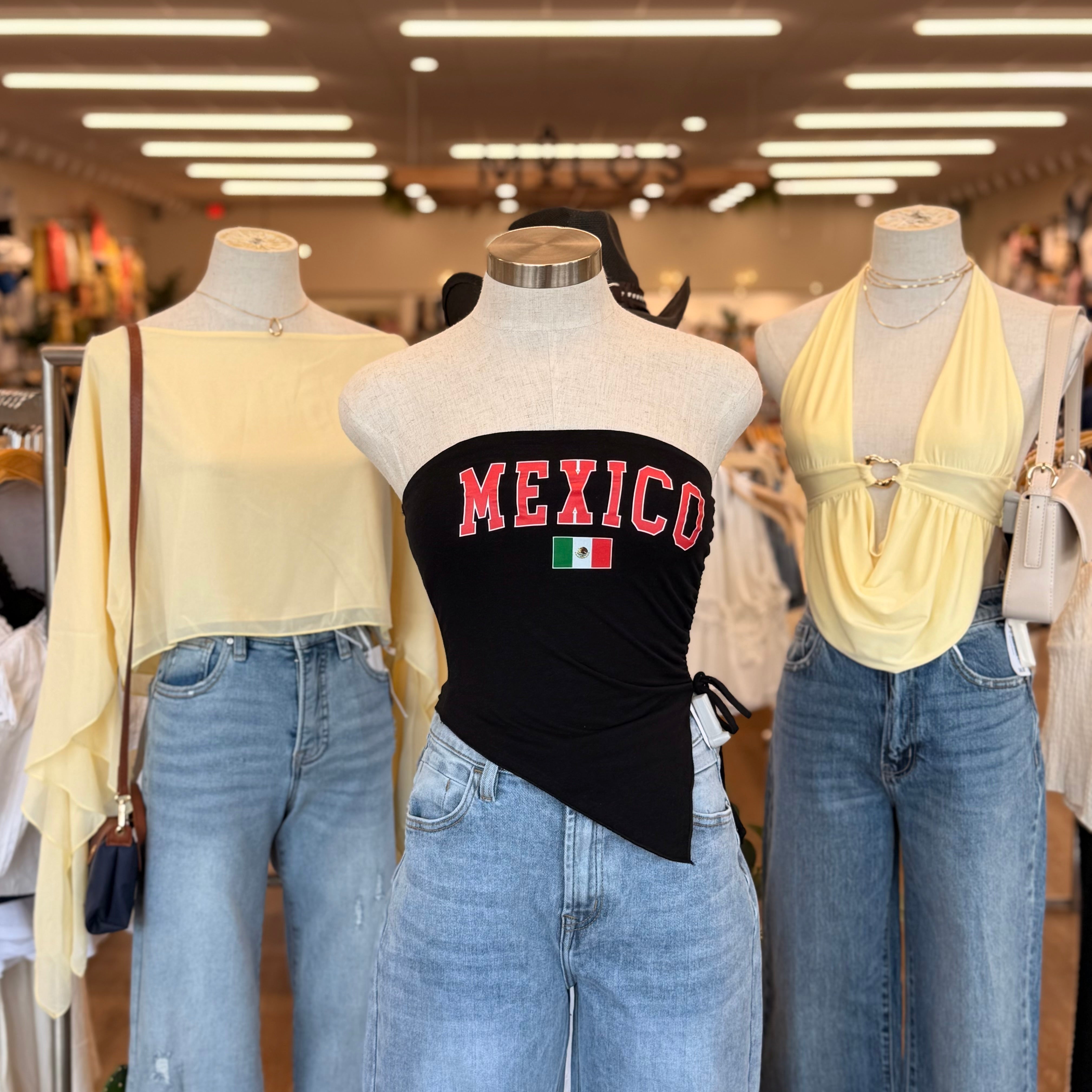 Mexico Tube Top (Black)