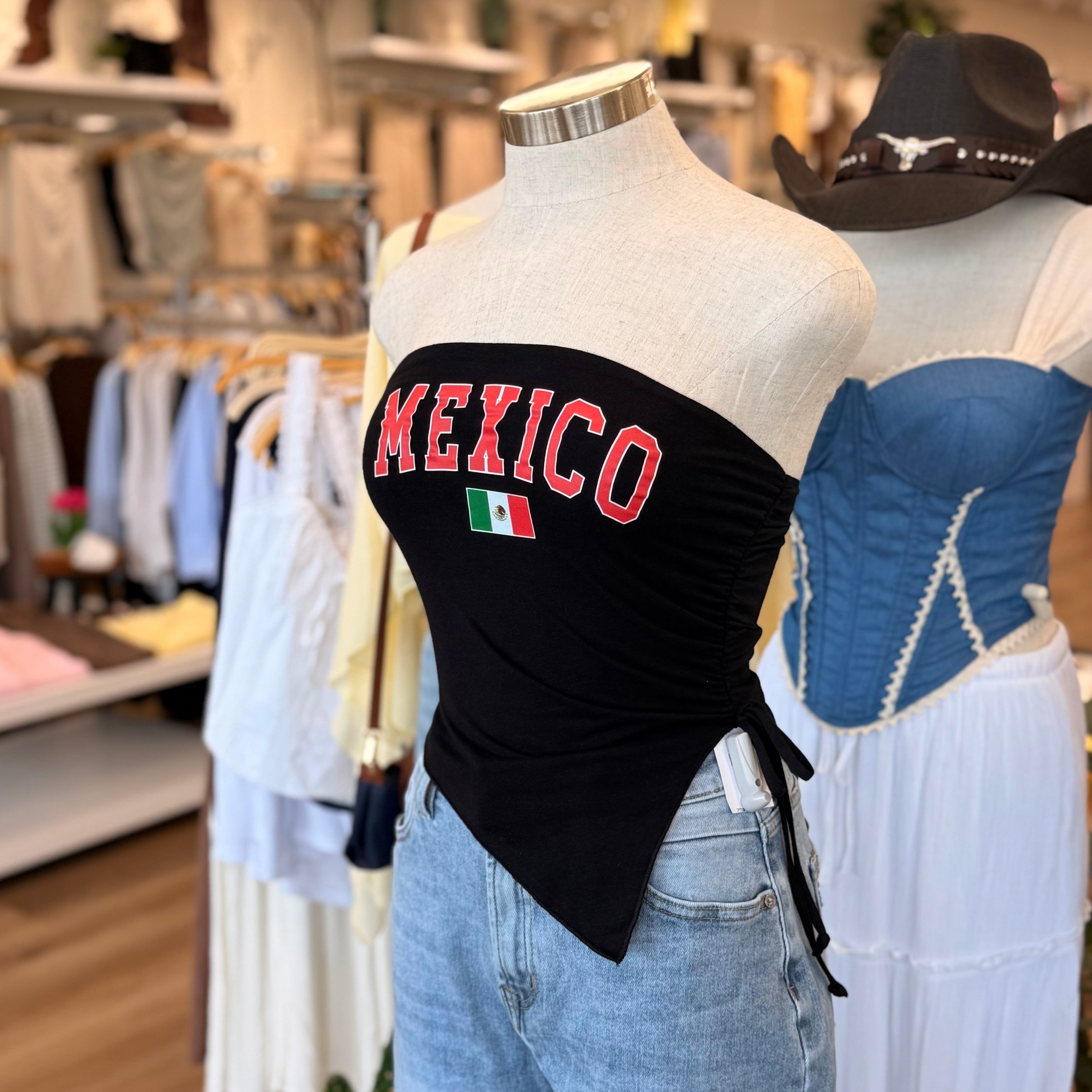 Mexico Tube Top (Black)