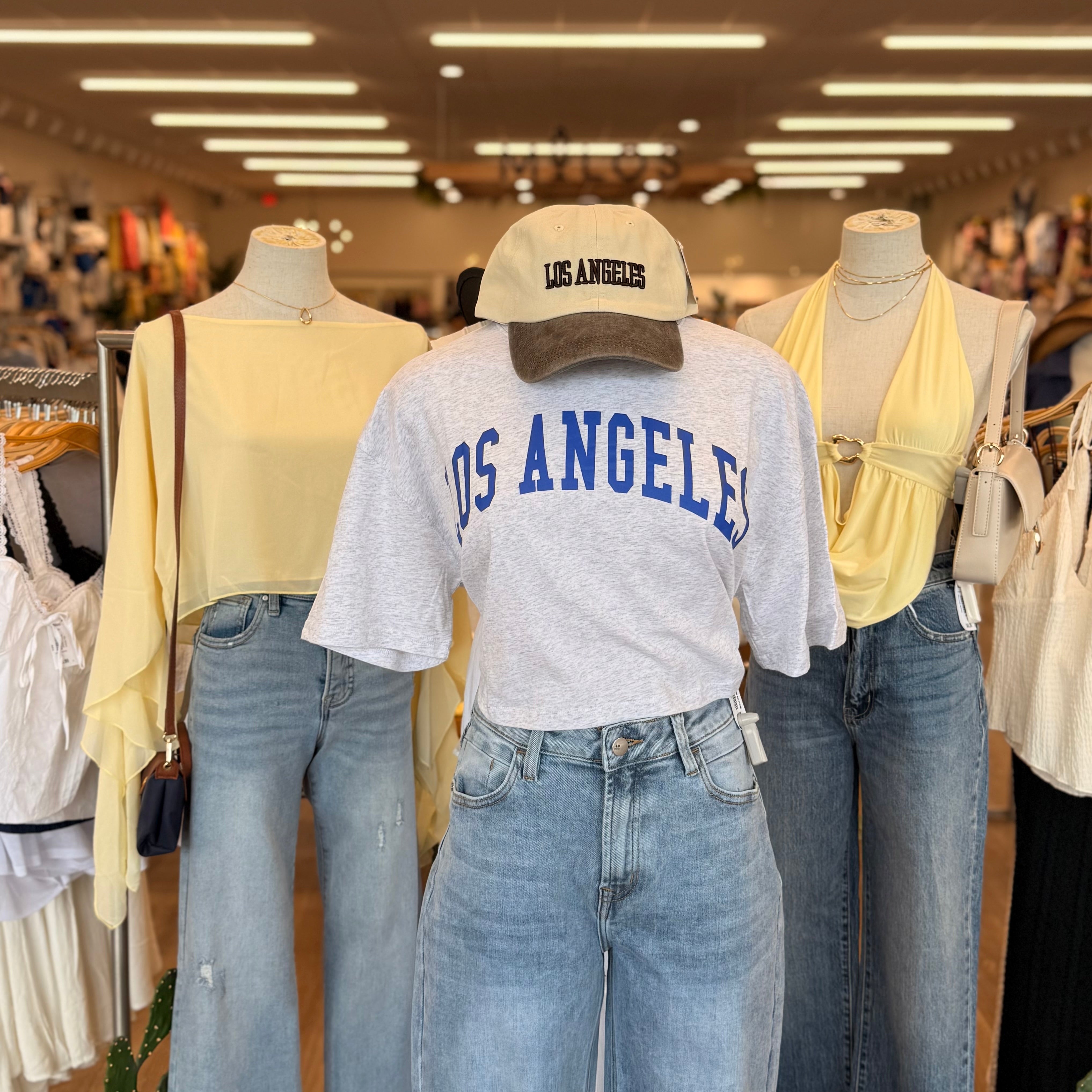 LA Crop Top (I Grey)