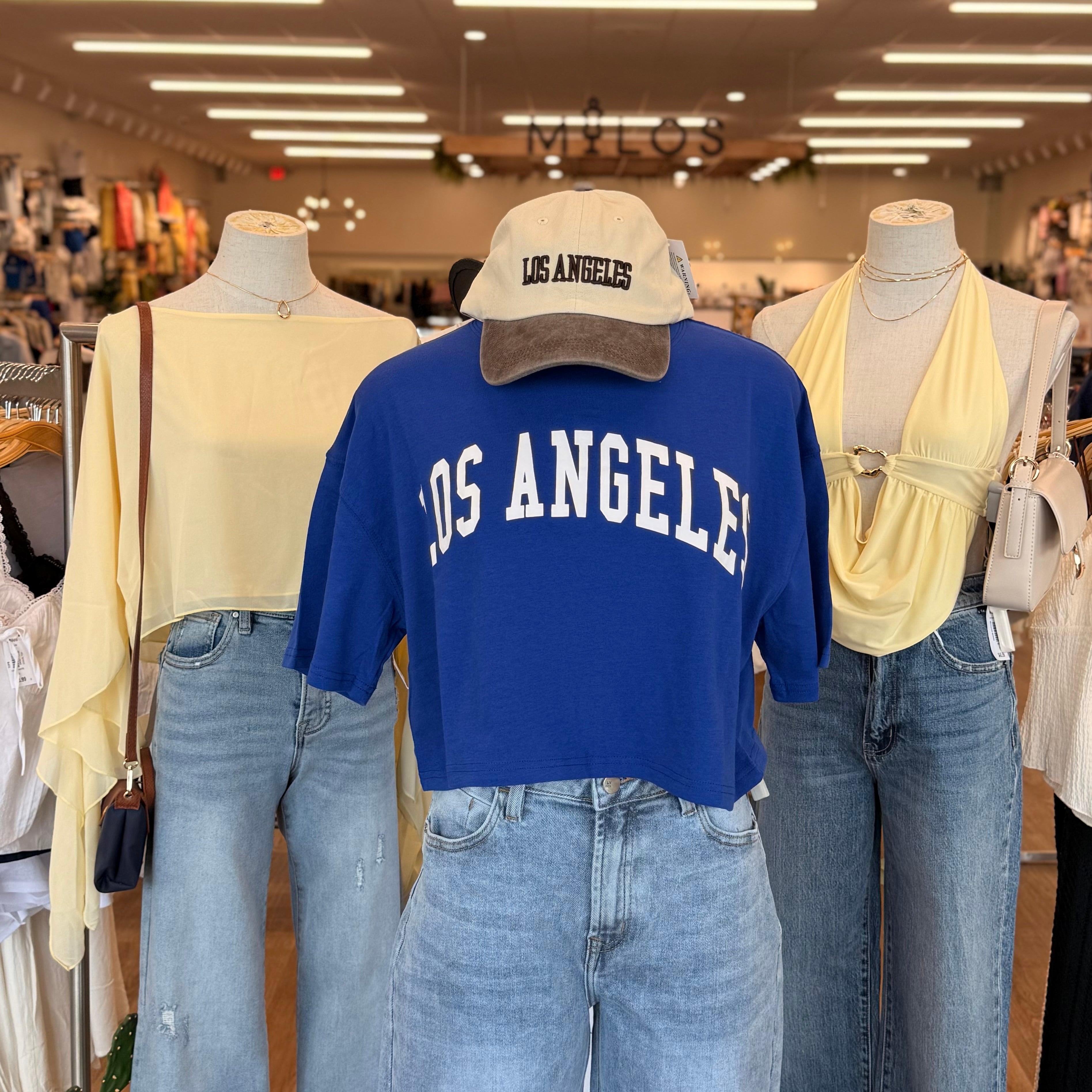 LA Crop Top (Royal)