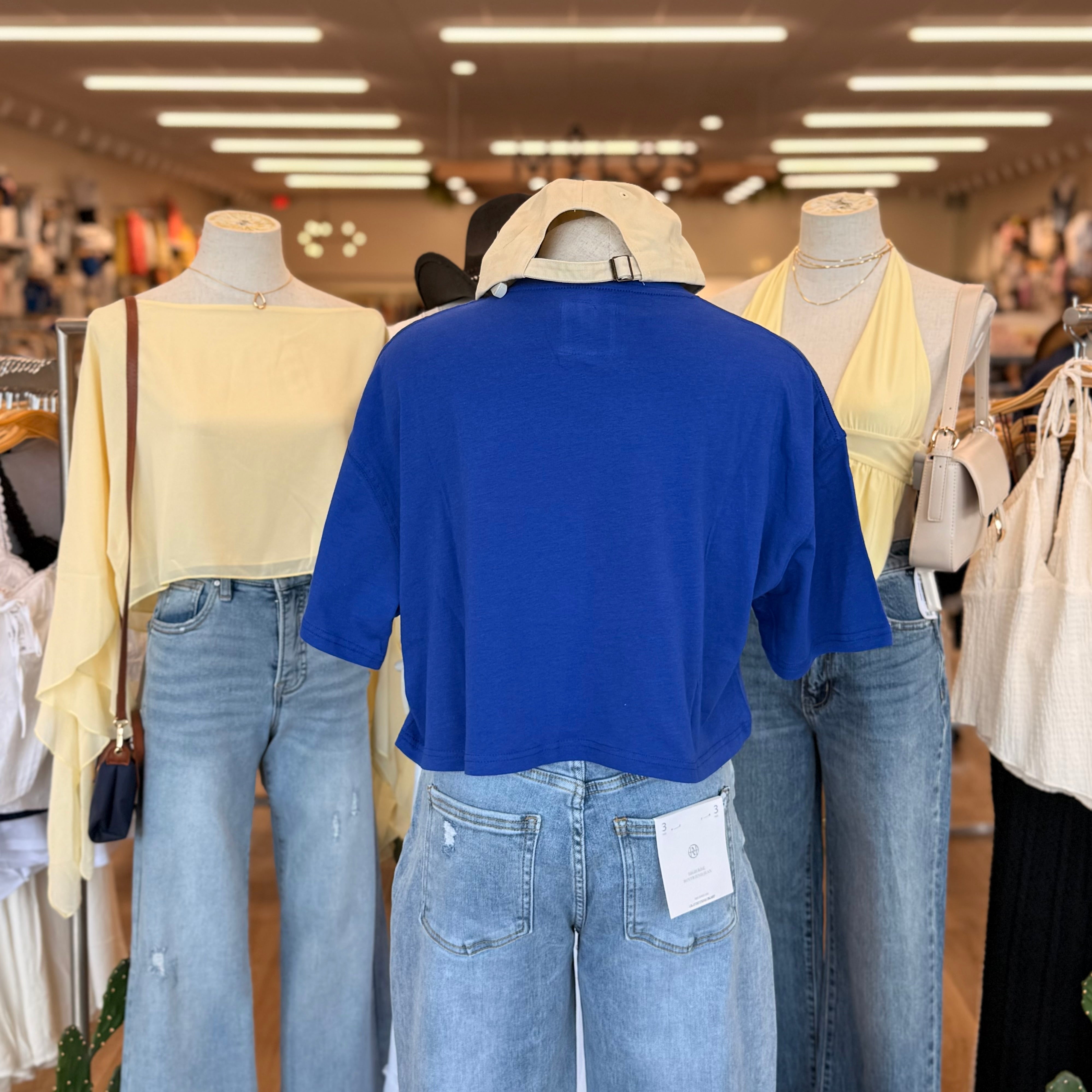 LA Crop Top (Royal)