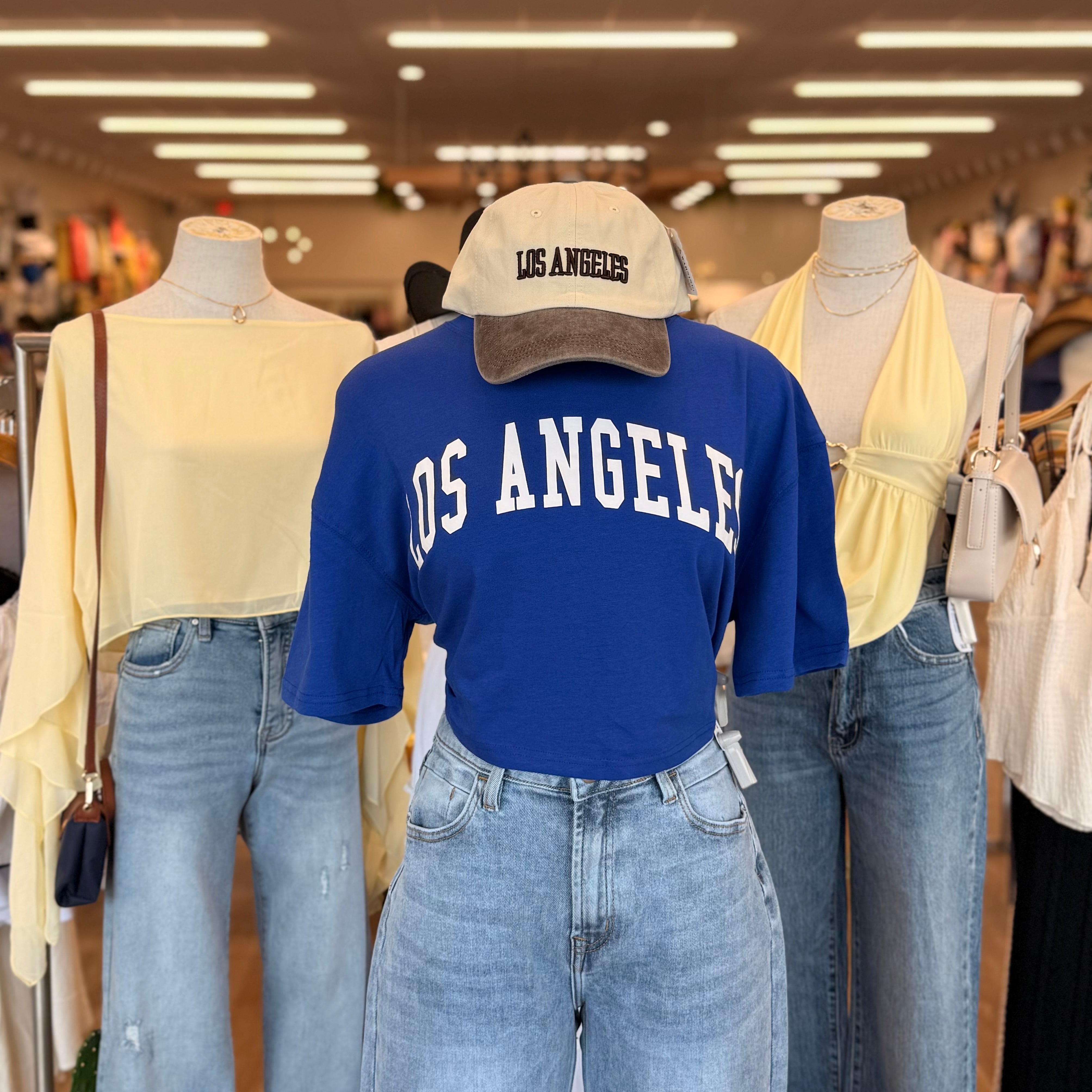 LA Crop Top (Royal)