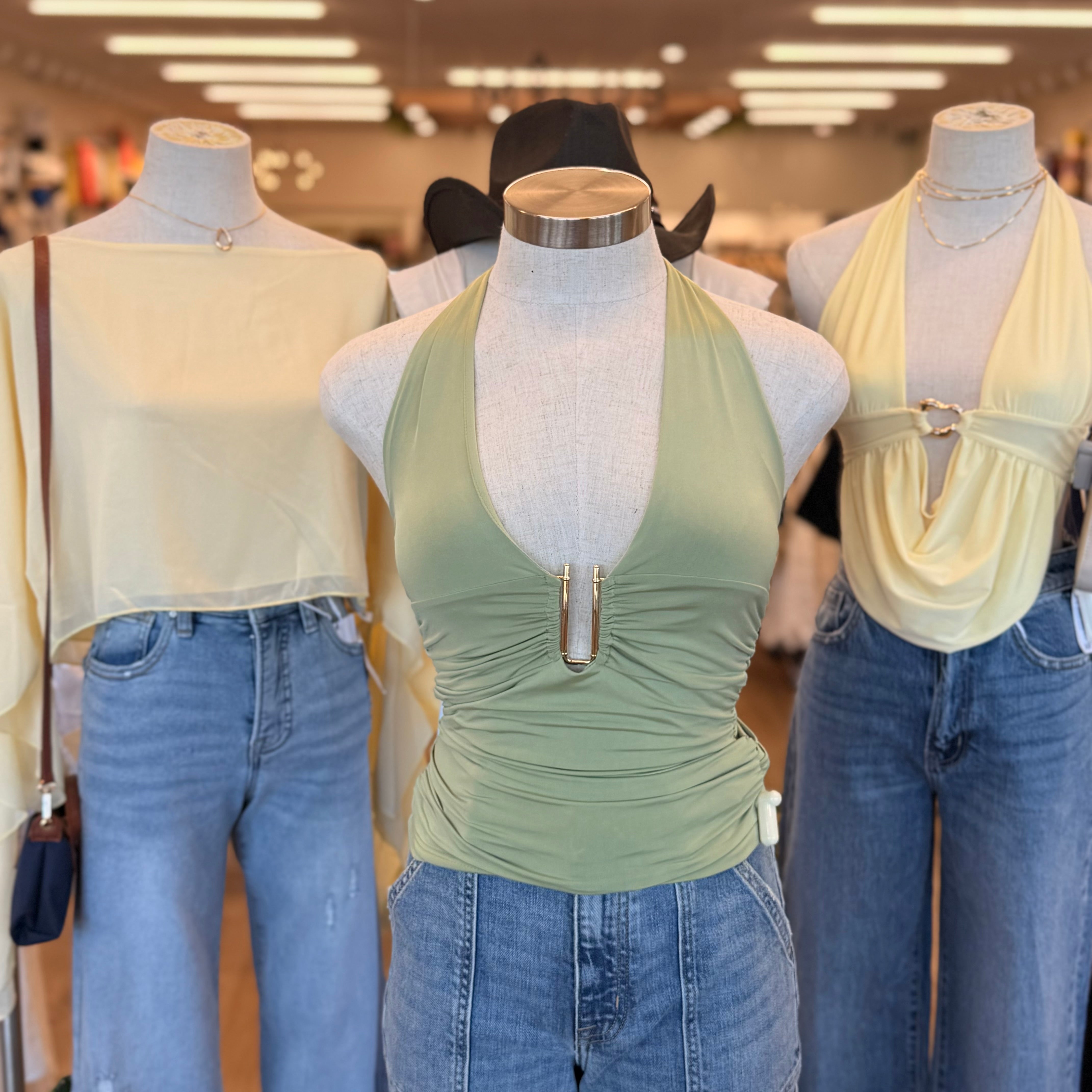 Tanya Halter Top (Sage)