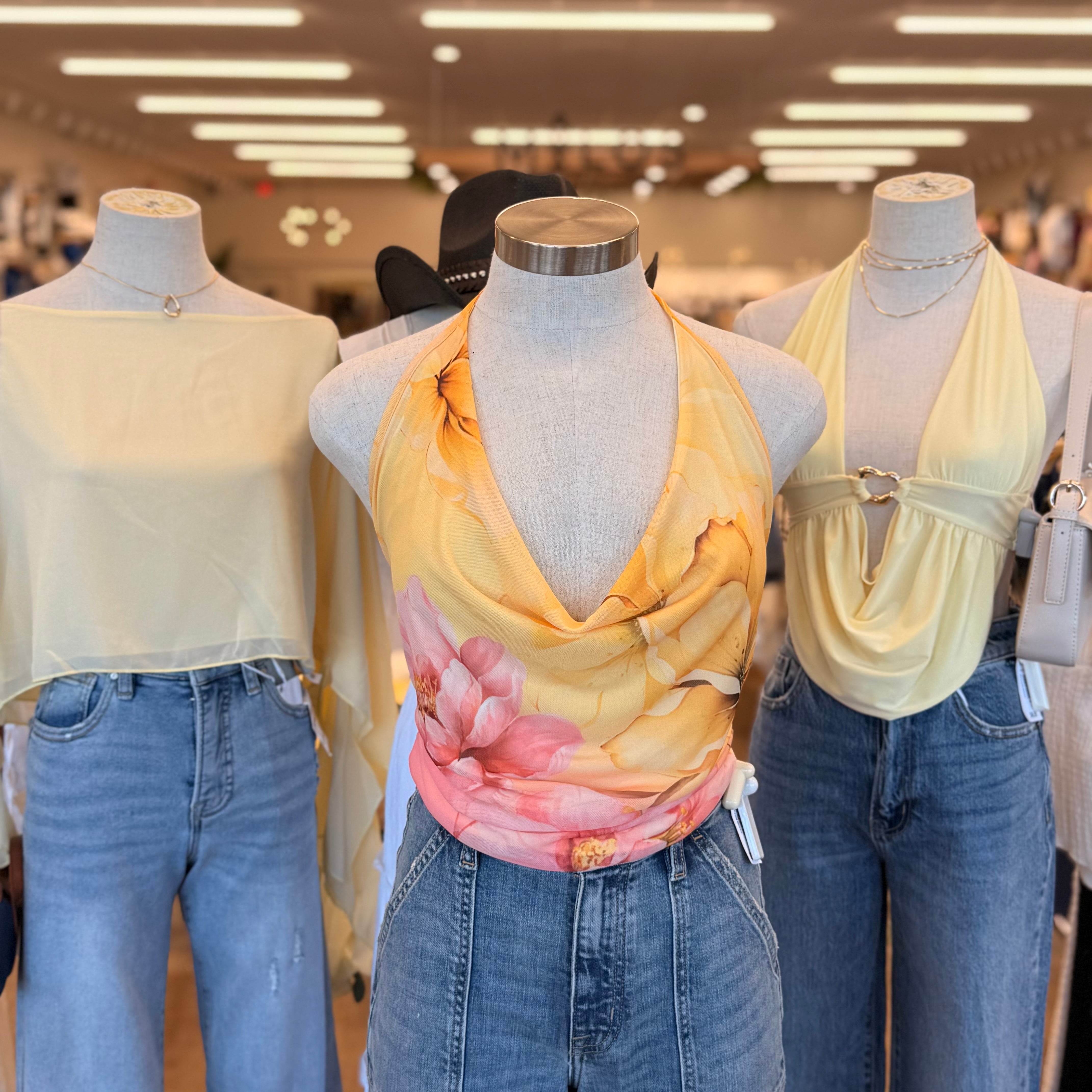 Chelsea Floral Top (Yellow)