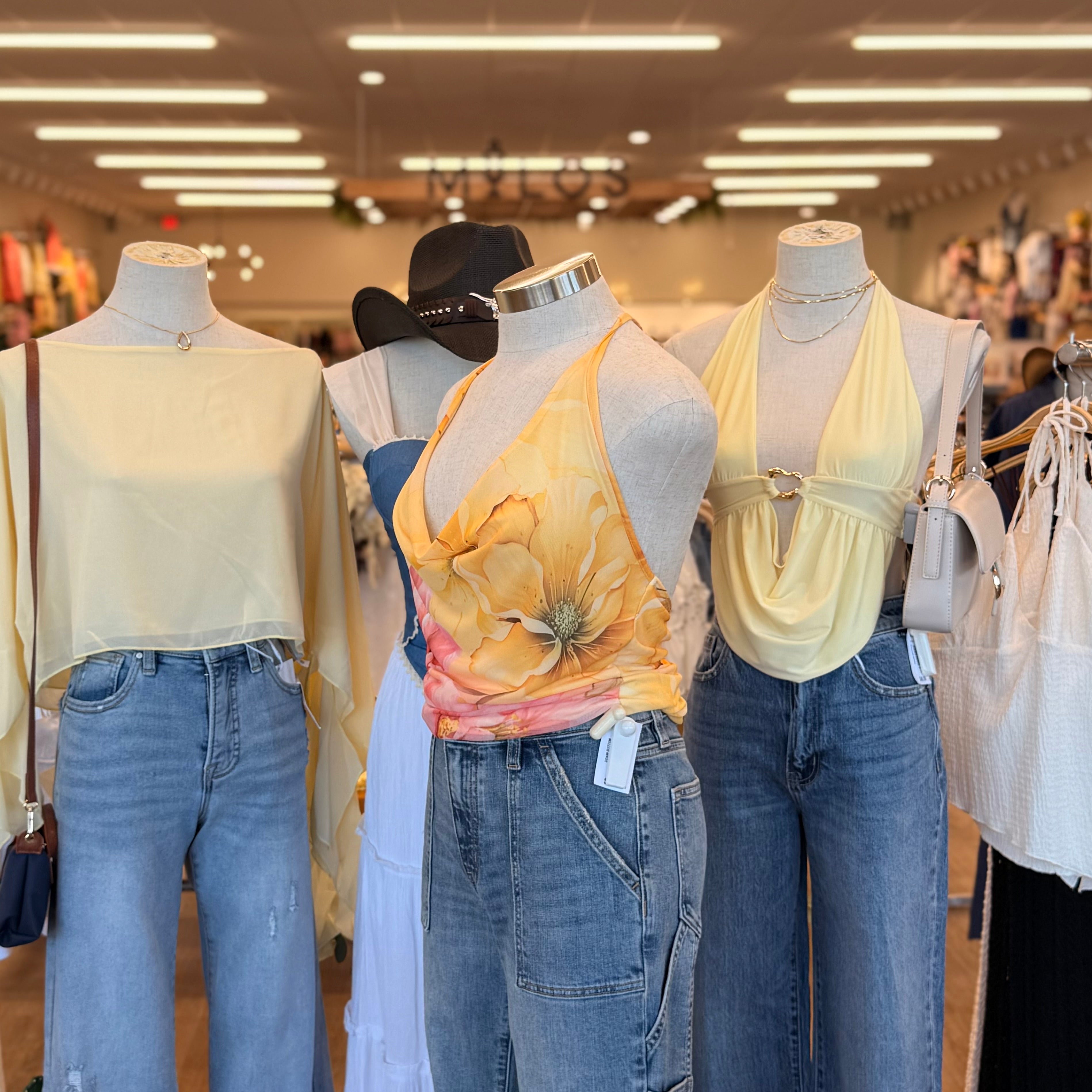 Chelsea Floral Top (Yellow)