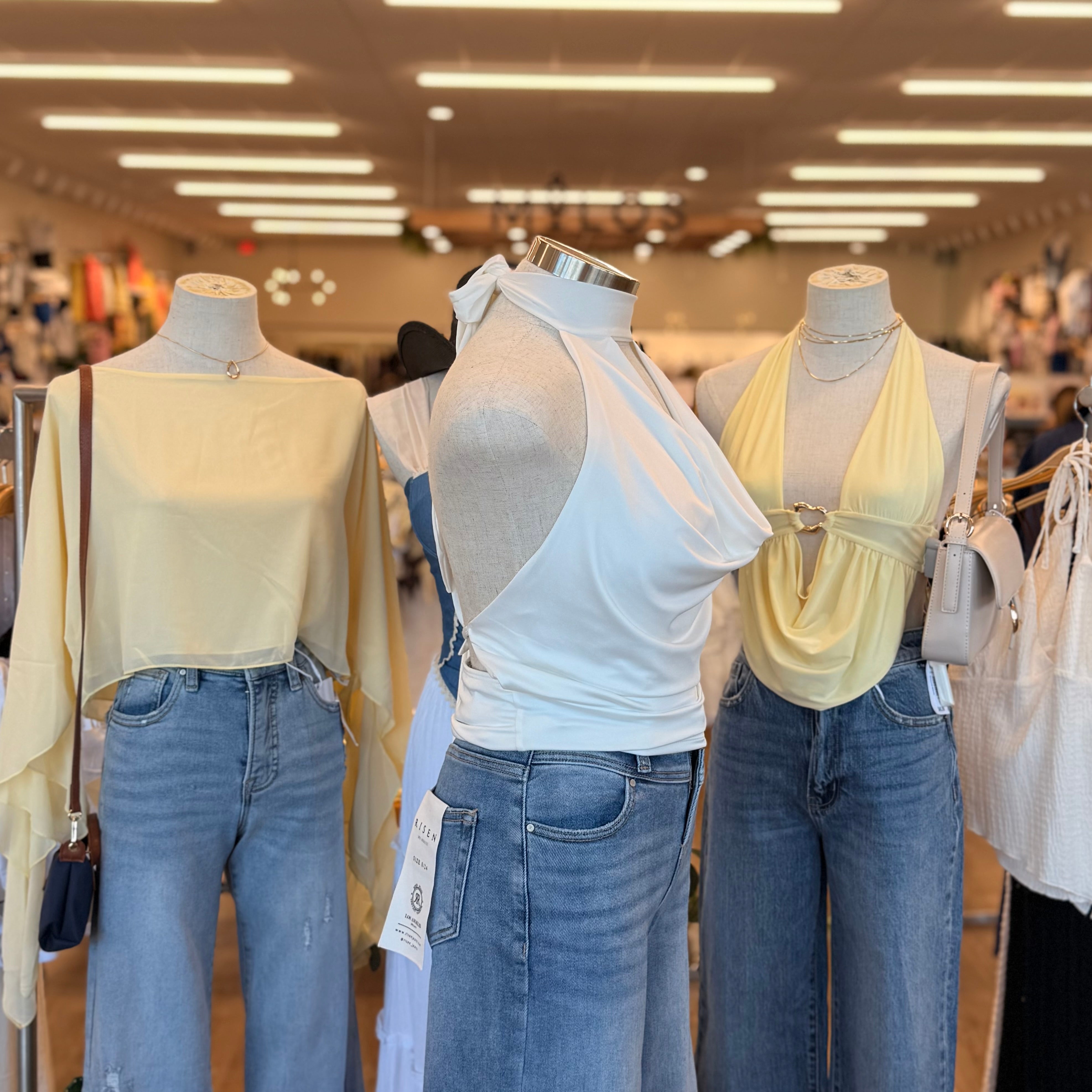 Olivia Halter Top (Ivory)