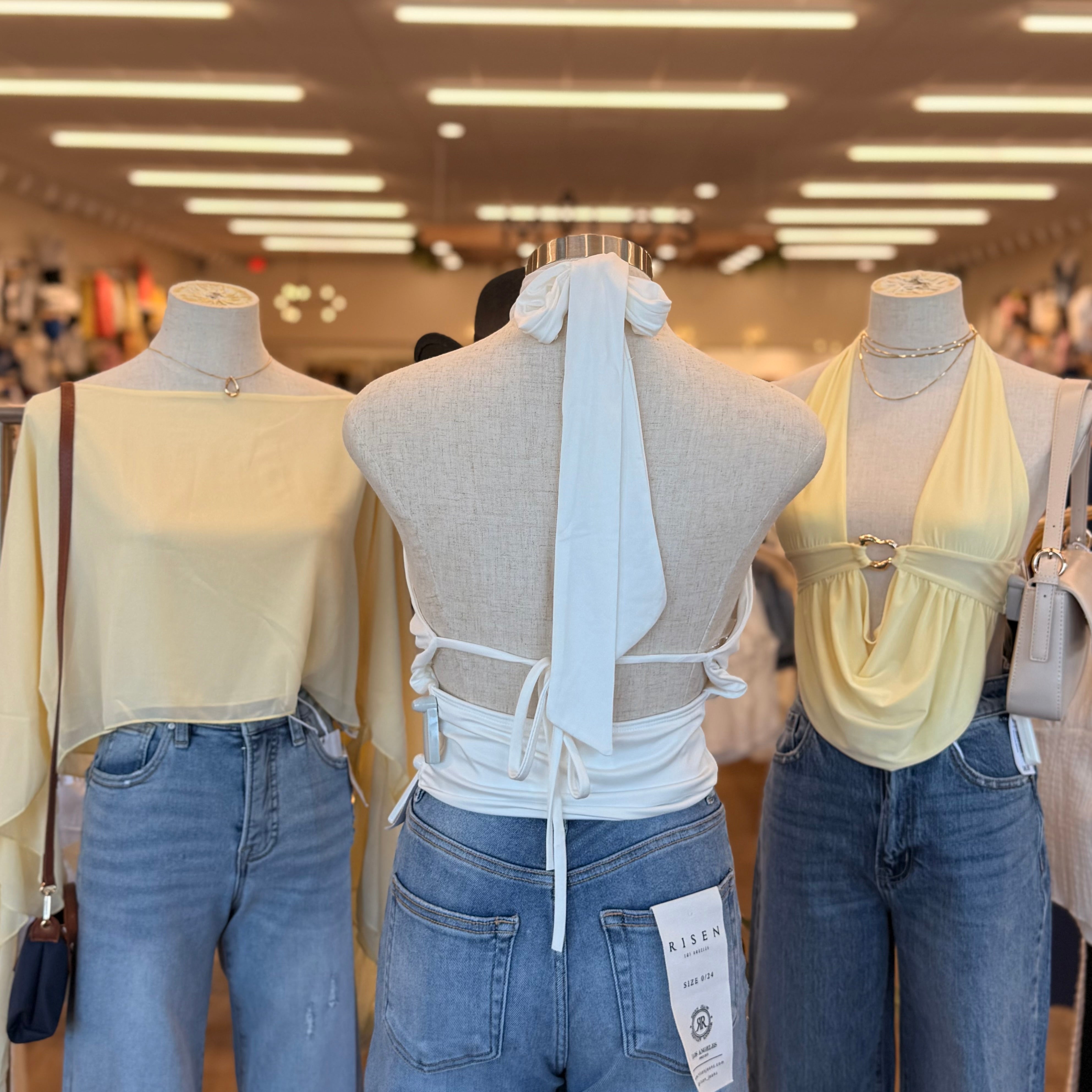 Olivia Halter Top (Ivory)