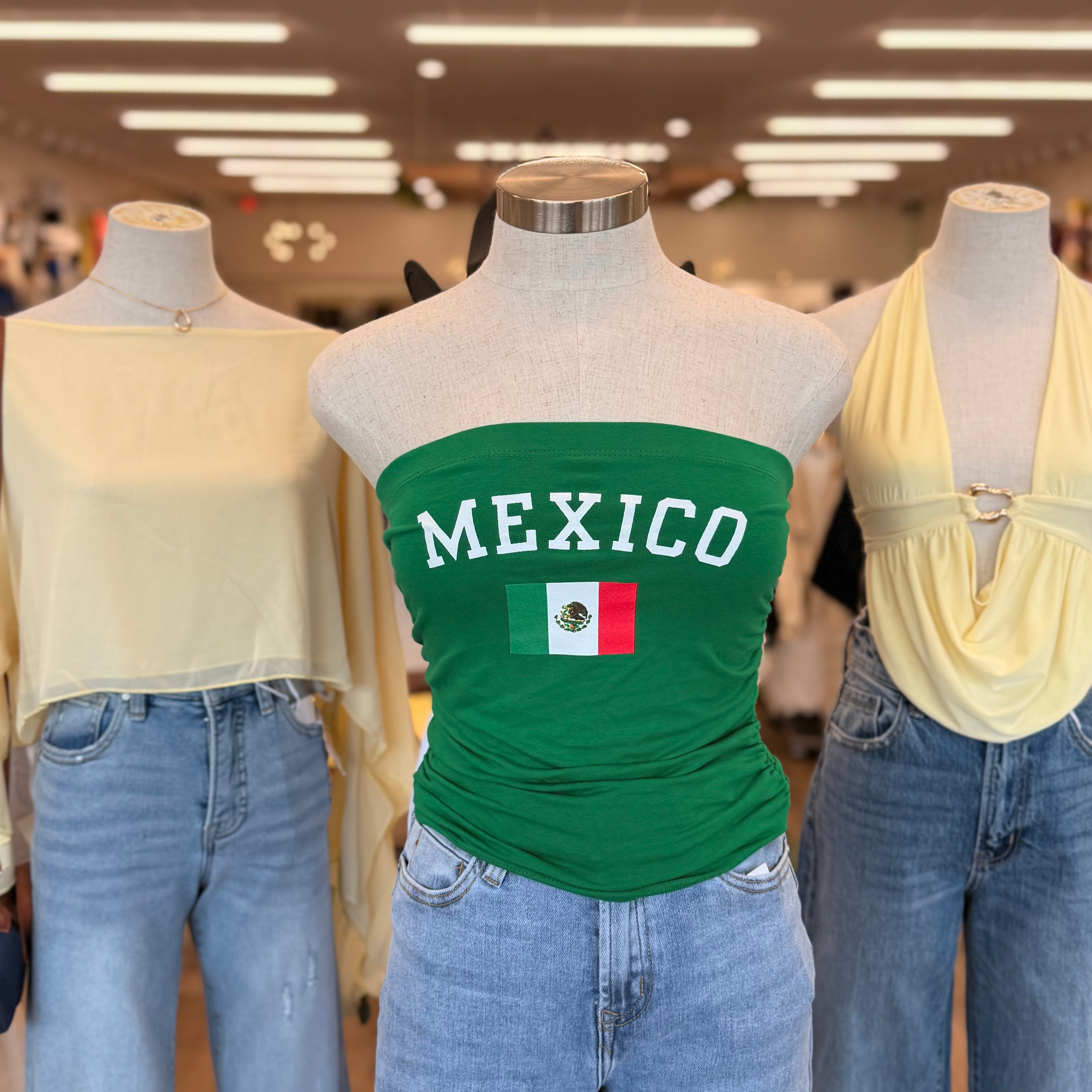 Mexico Tube Top (Green)
