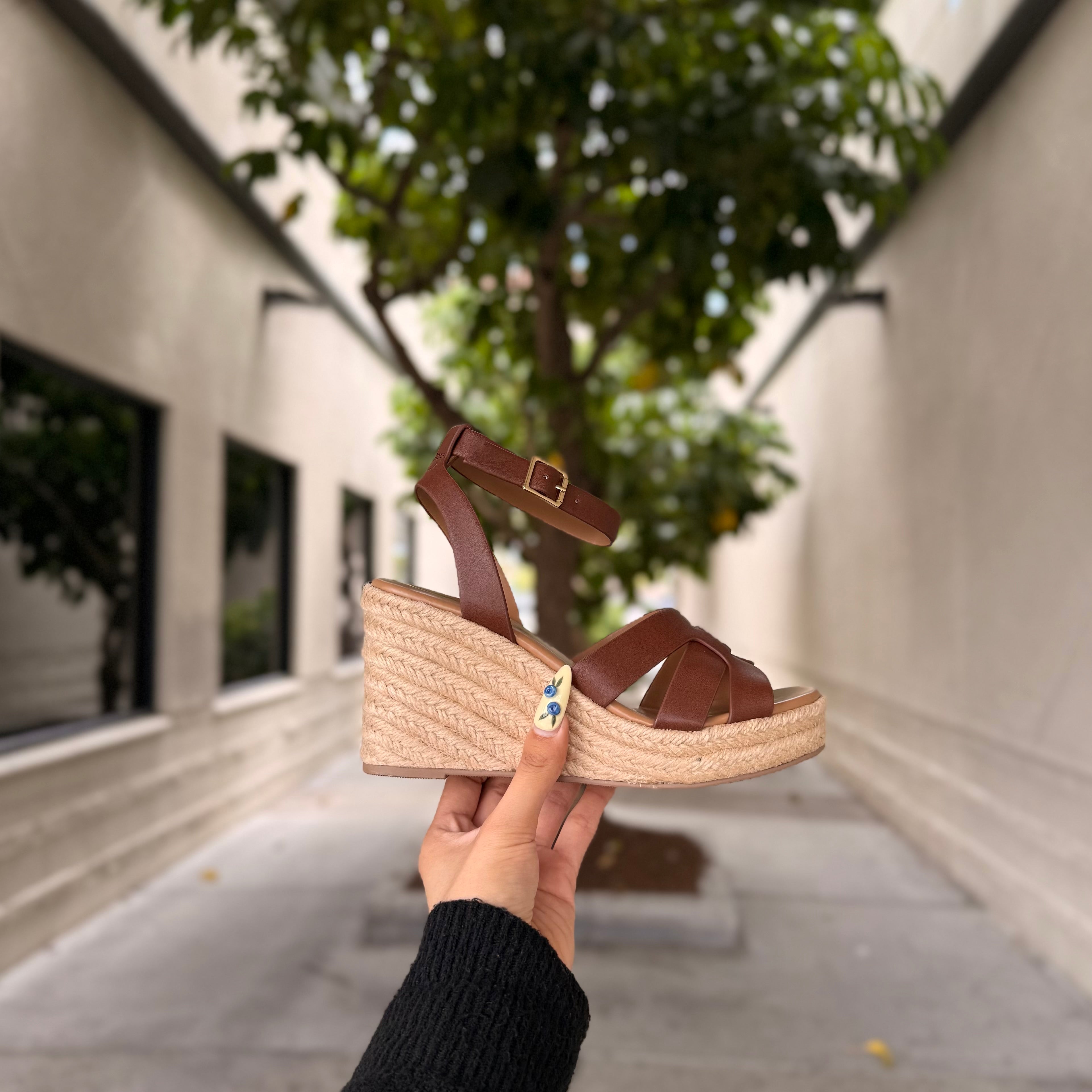 Emma Espadrille Heel (L Brown)