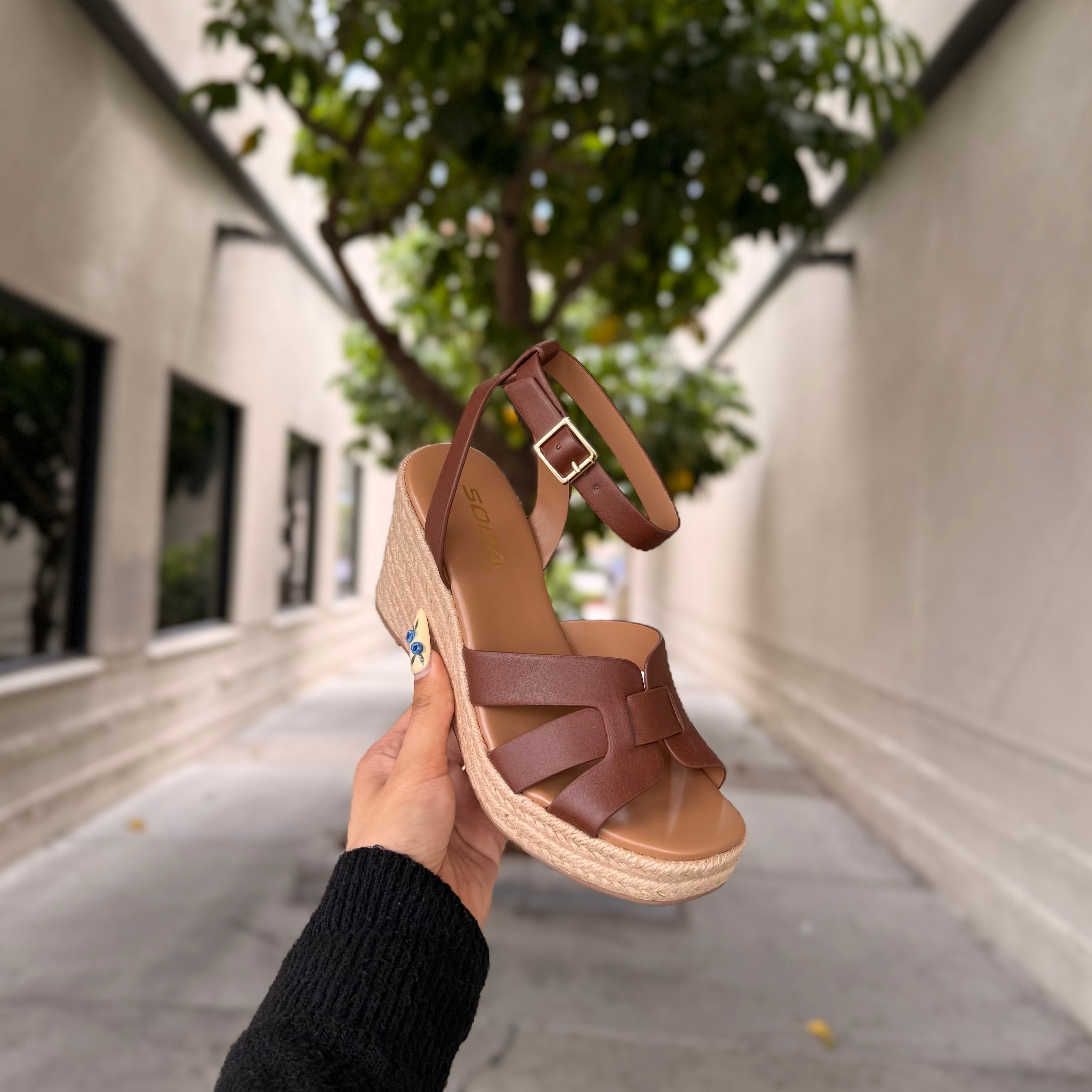 Emma Espadrille Heel (L Brown)