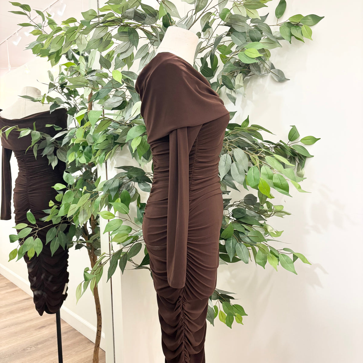 Jacqueline Dress (Brown)