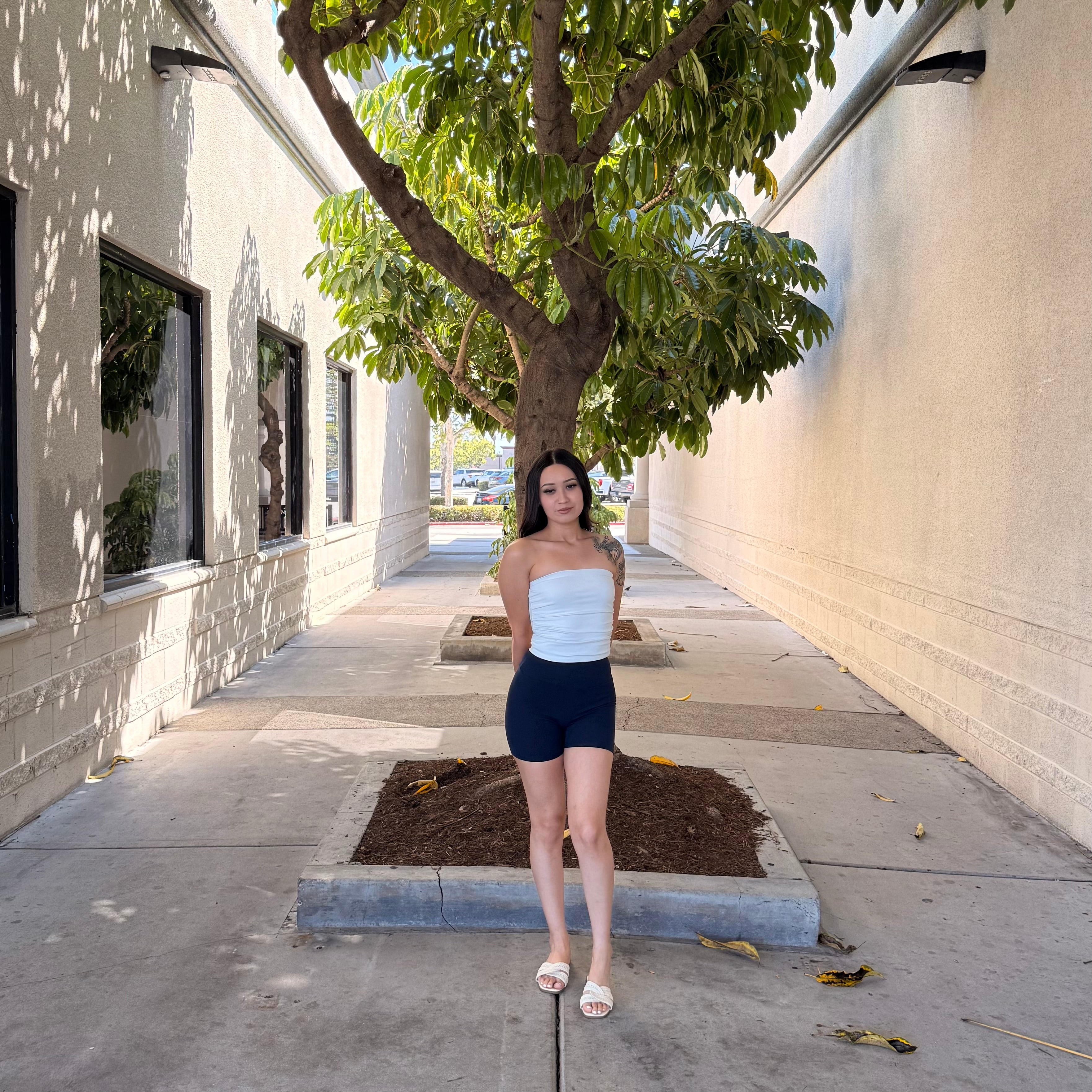 Amelie Biker Shorts (Navy)