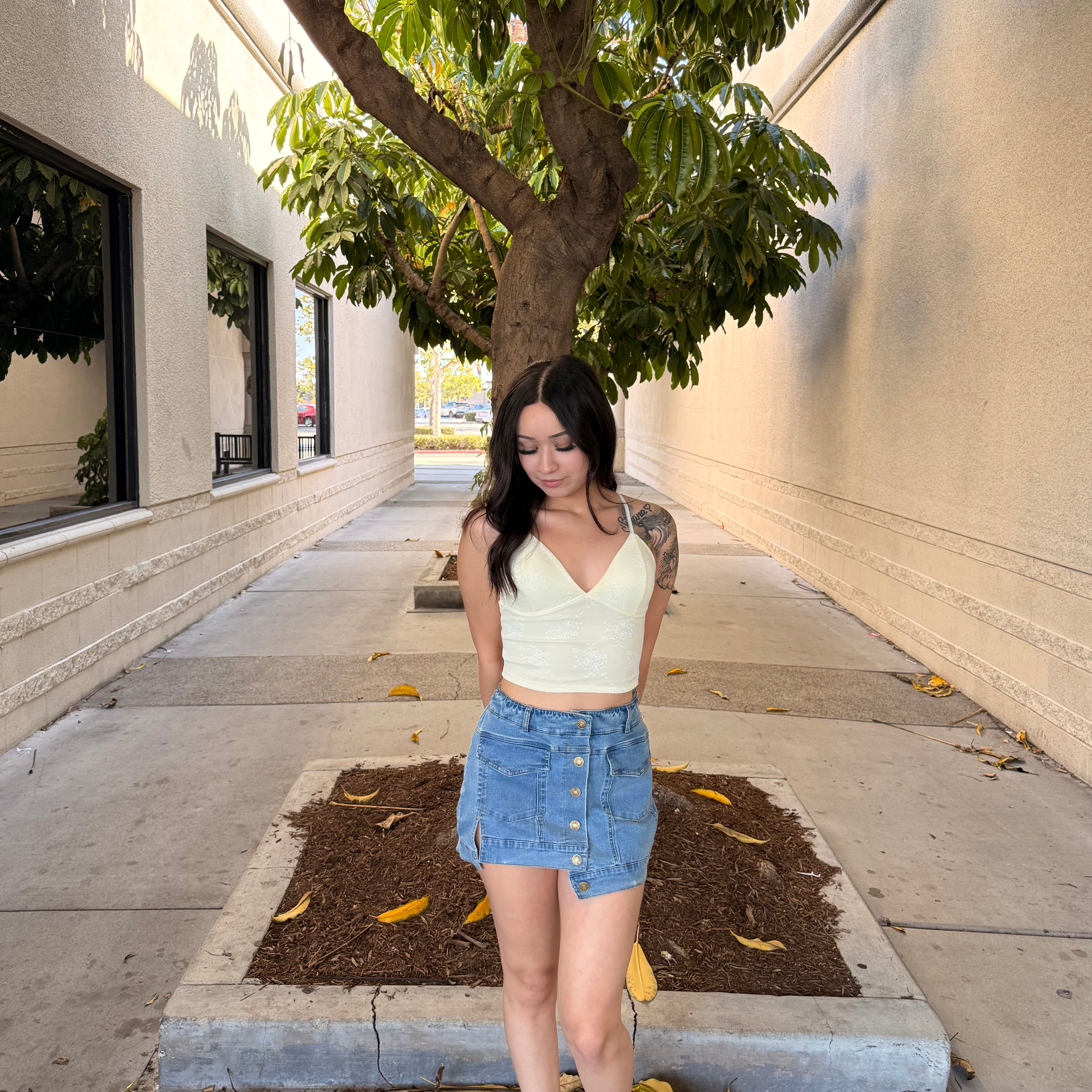 Sumer Braw Tank Top (Yellow)