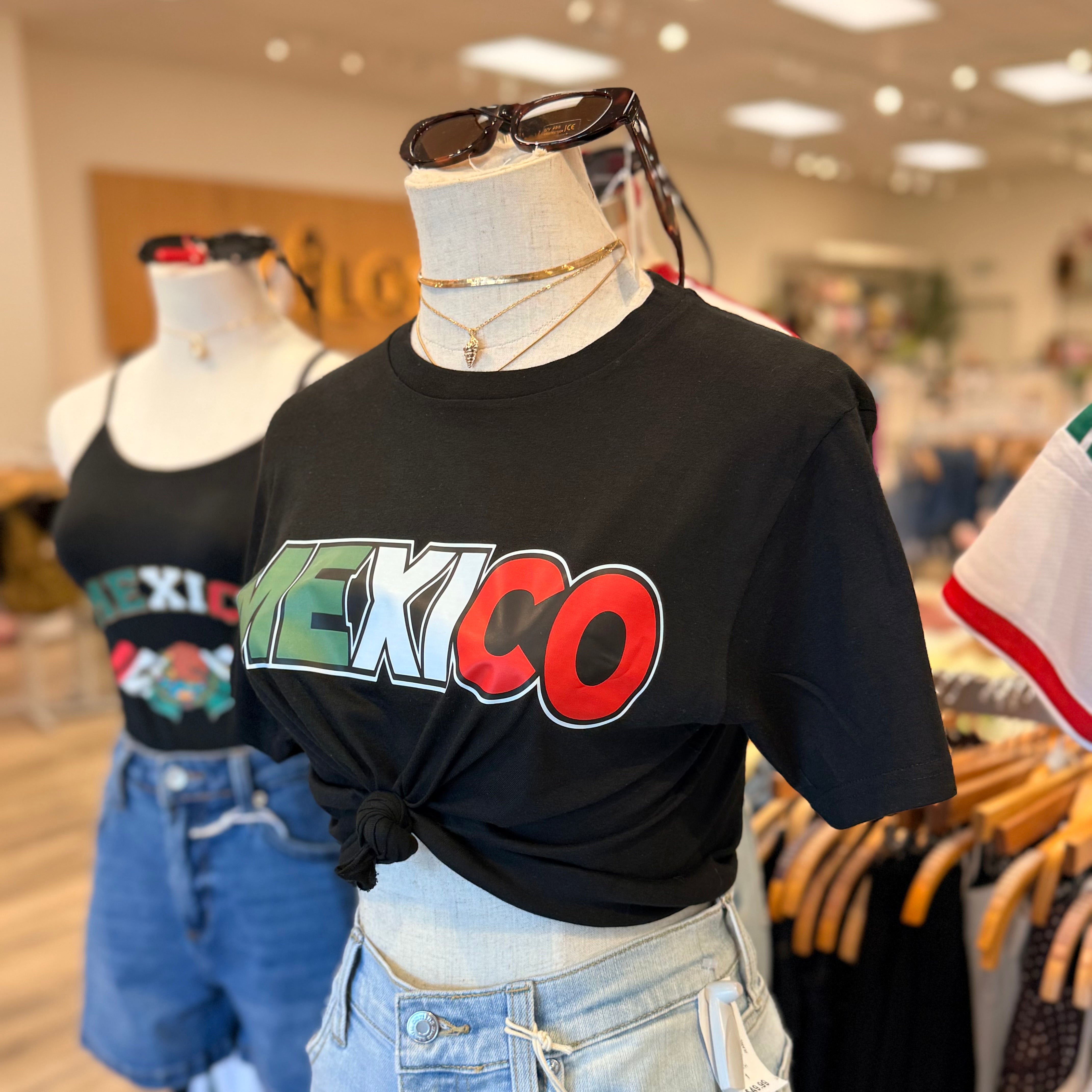 Mexico Crop Top (Black)