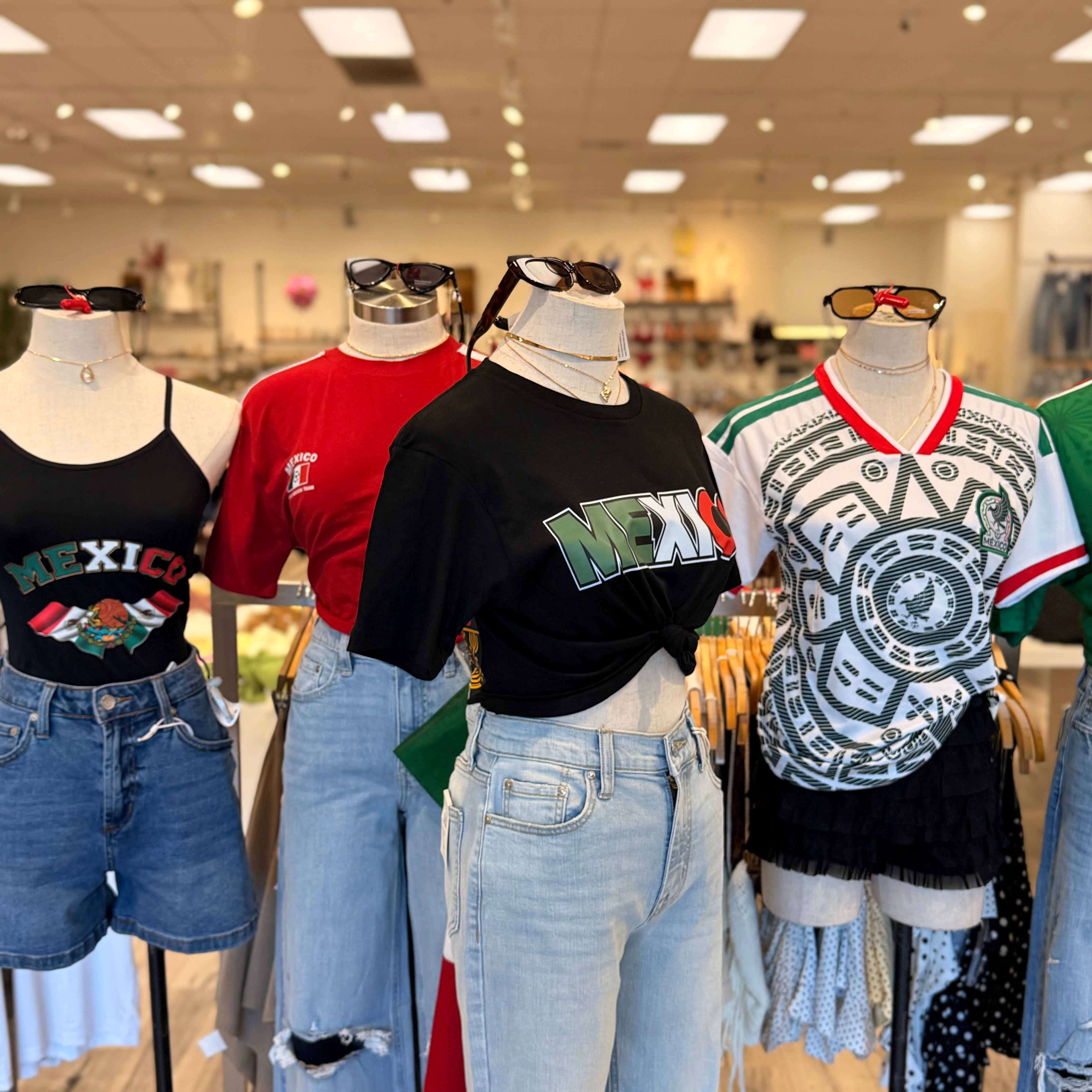 Mexico Crop Top (Black)