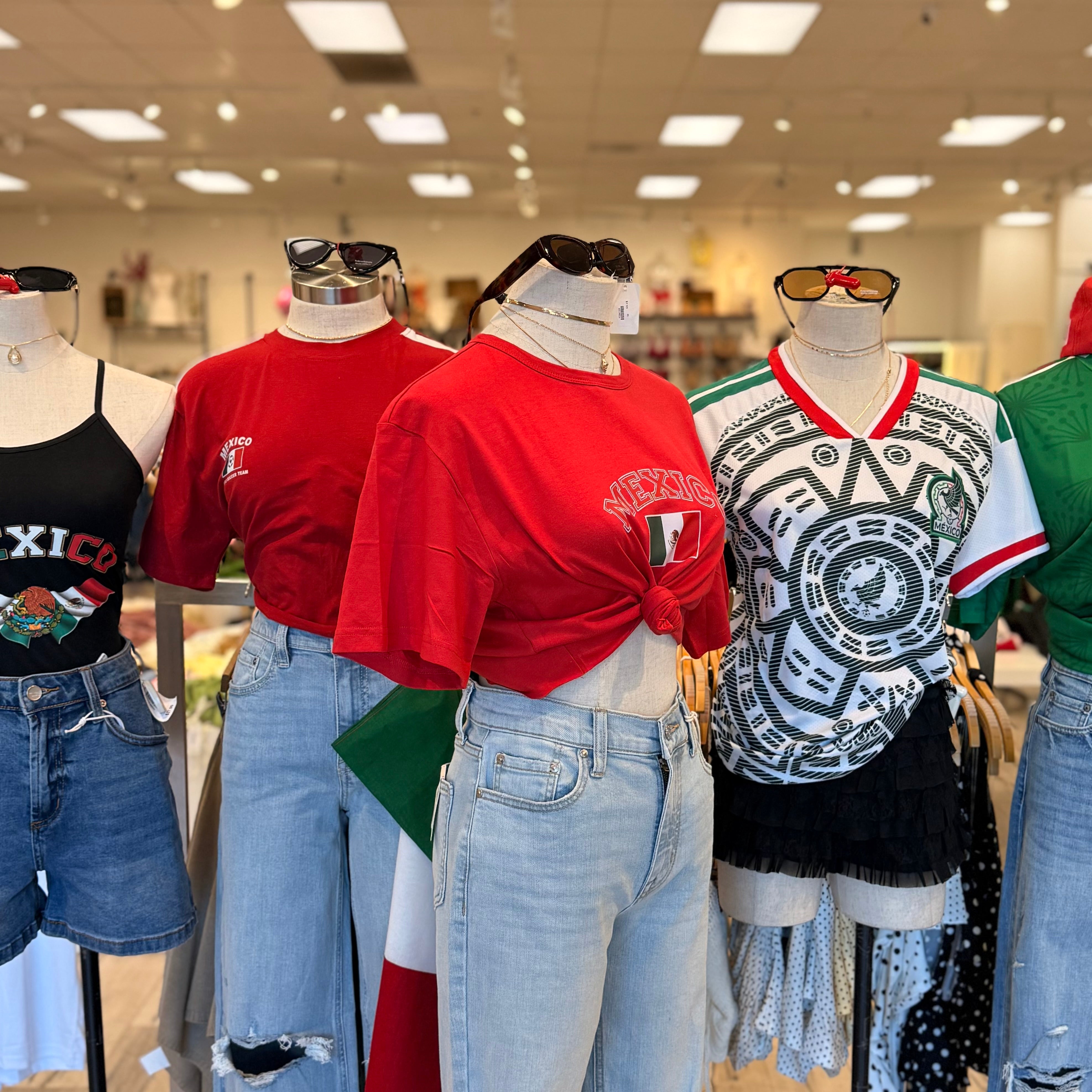 Mexico Crop Top (Red)